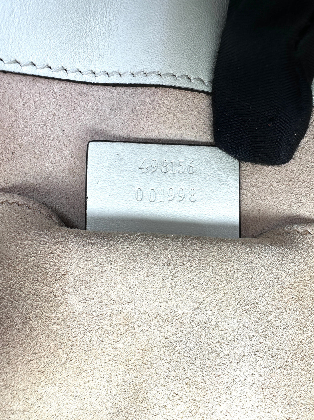 Gucci Padlock GG Supreme Small Size Shoulder Bag With White Leather Trim GG785