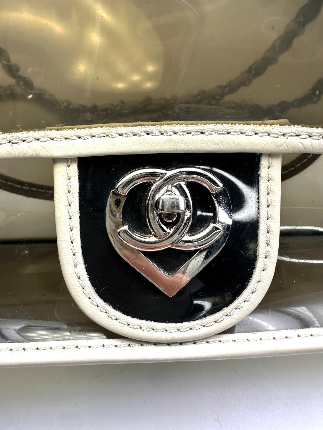 Chanel 2008 Limited Edition Classic Flap Transparent PVC Naked Flap Bag(12***97) CC1604