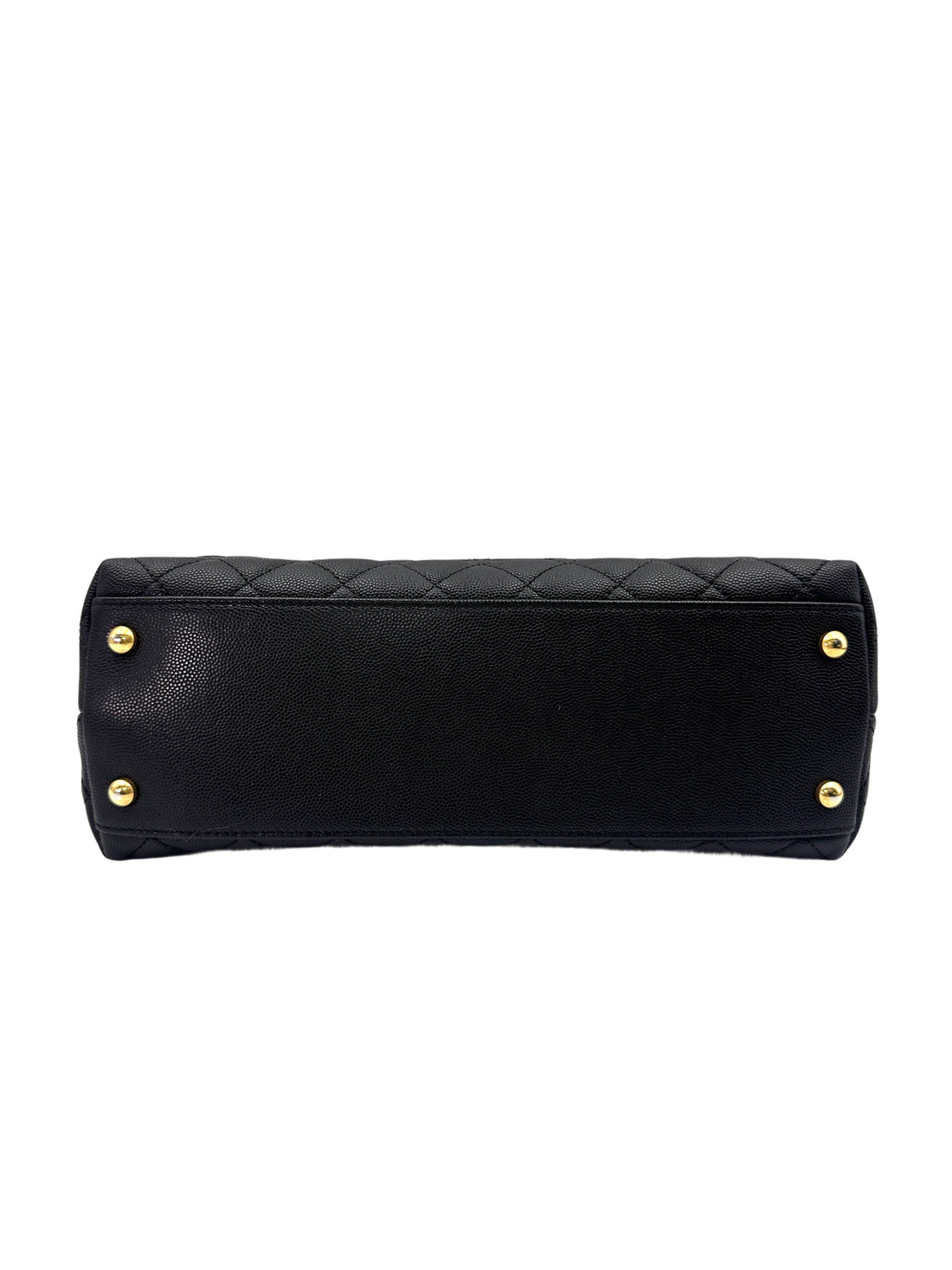 Chanel CoCo Handle Black Quilted Calfskin Medium Size Handle Bag(23***58) IRIS093