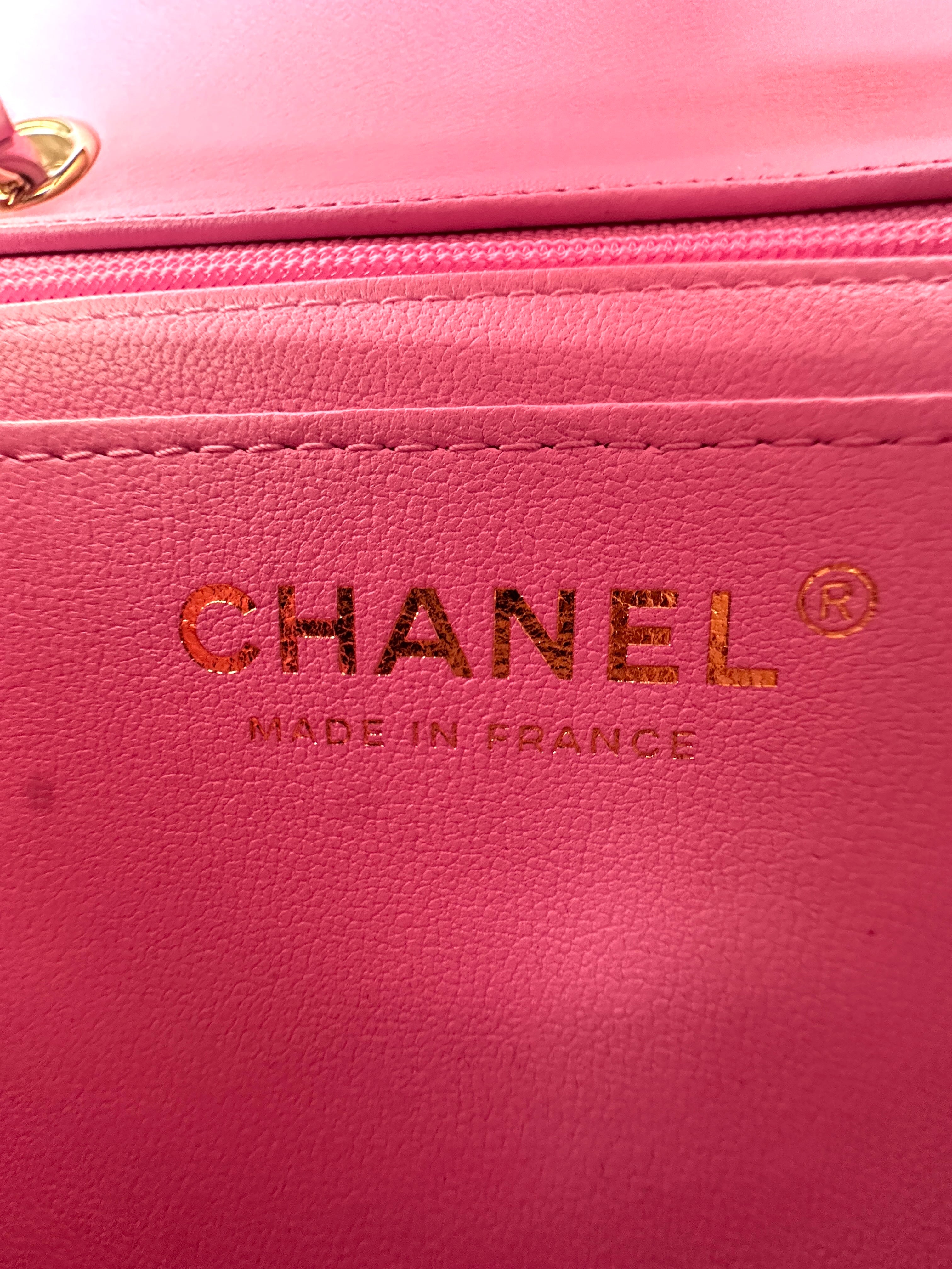 Chanel Pink/Black/White Tweed Quilted Rectangular Flap Bag(LX***6H) IRIS094