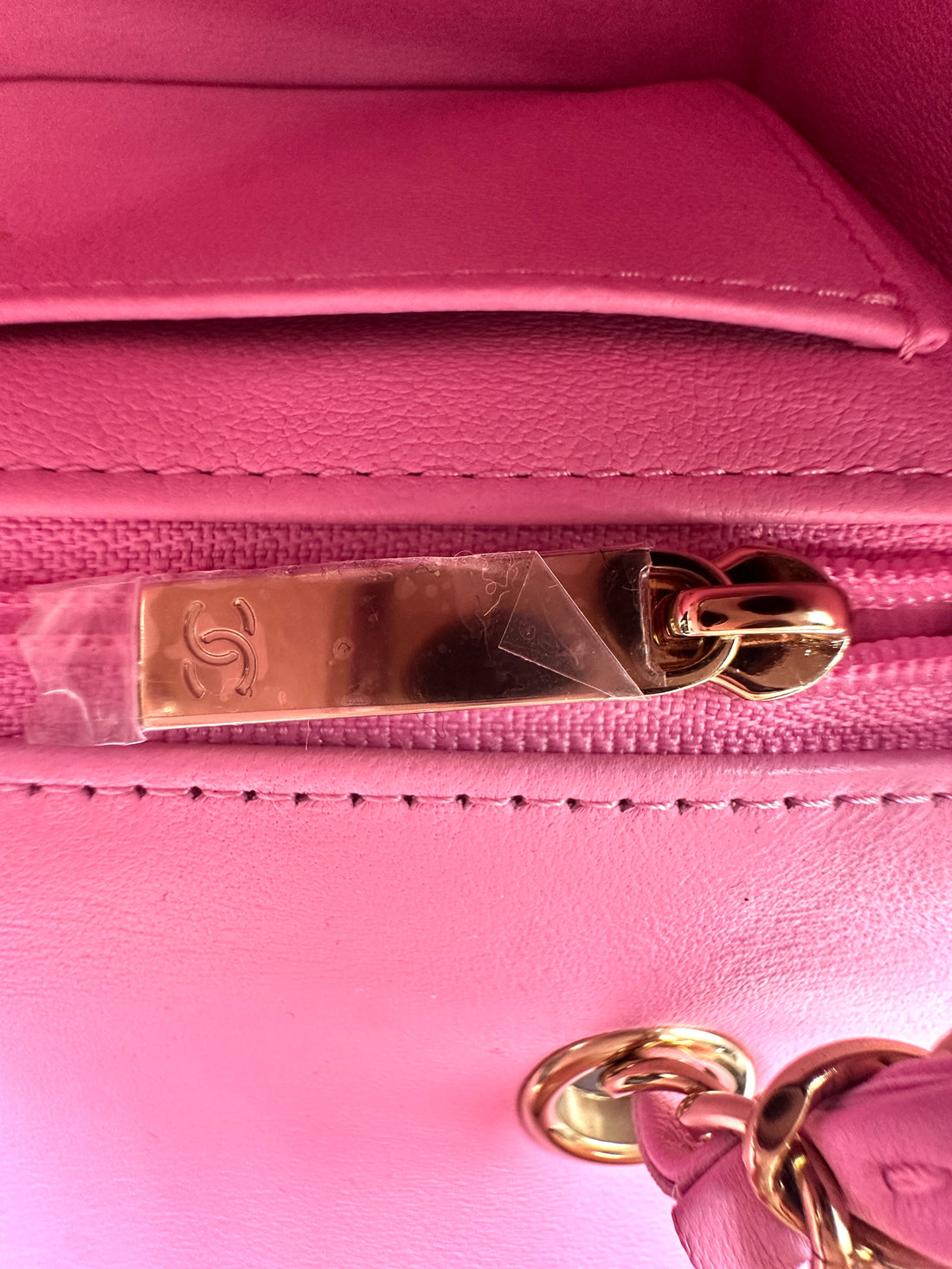 Chanel Pink/Black/White Tweed Quilted Rectangular Flap Bag(LX***6H) IRIS094