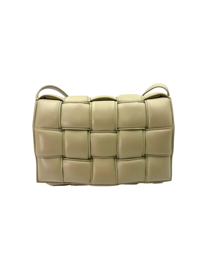 Bottega Veneta Padded Cassette Tapioca Leather Shoulder Bag BV113