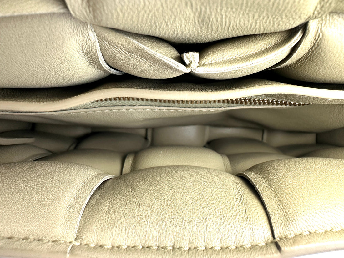 Bottega Veneta Padded Cassette Tapioca Leather Shoulder Bag BV113
