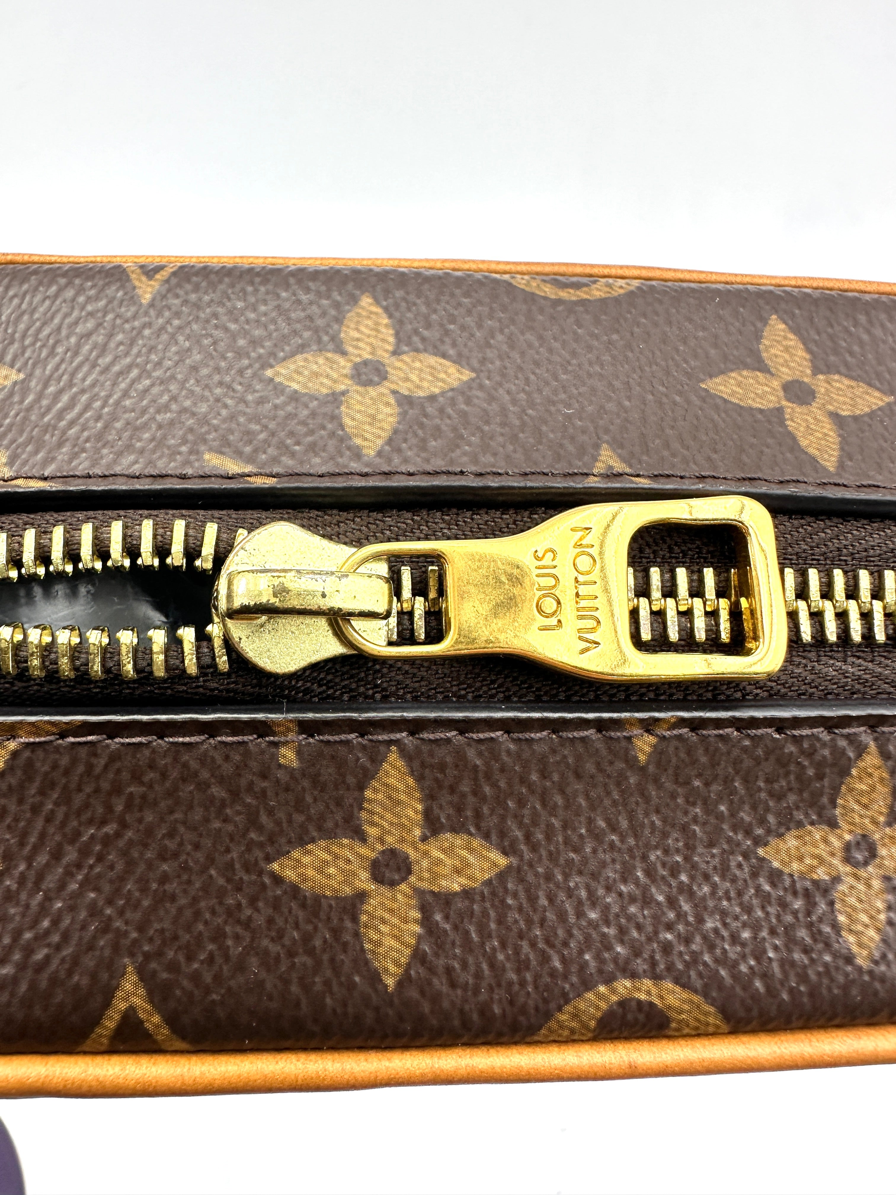 Louis Vuitton Soft Trunk Brown Monogram Canvas Shoulder Bag With Gold Hardware LV2250