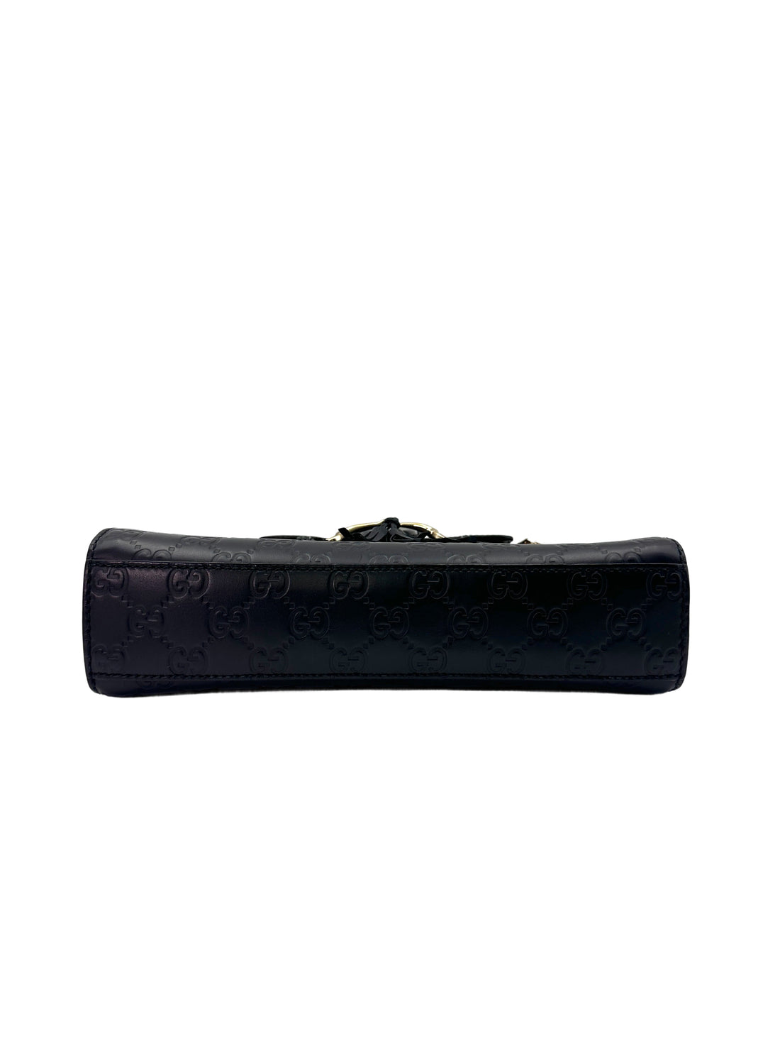 Gucci Emily Guccissima Black Leather Small Size Chain Shoulder Bag GG786