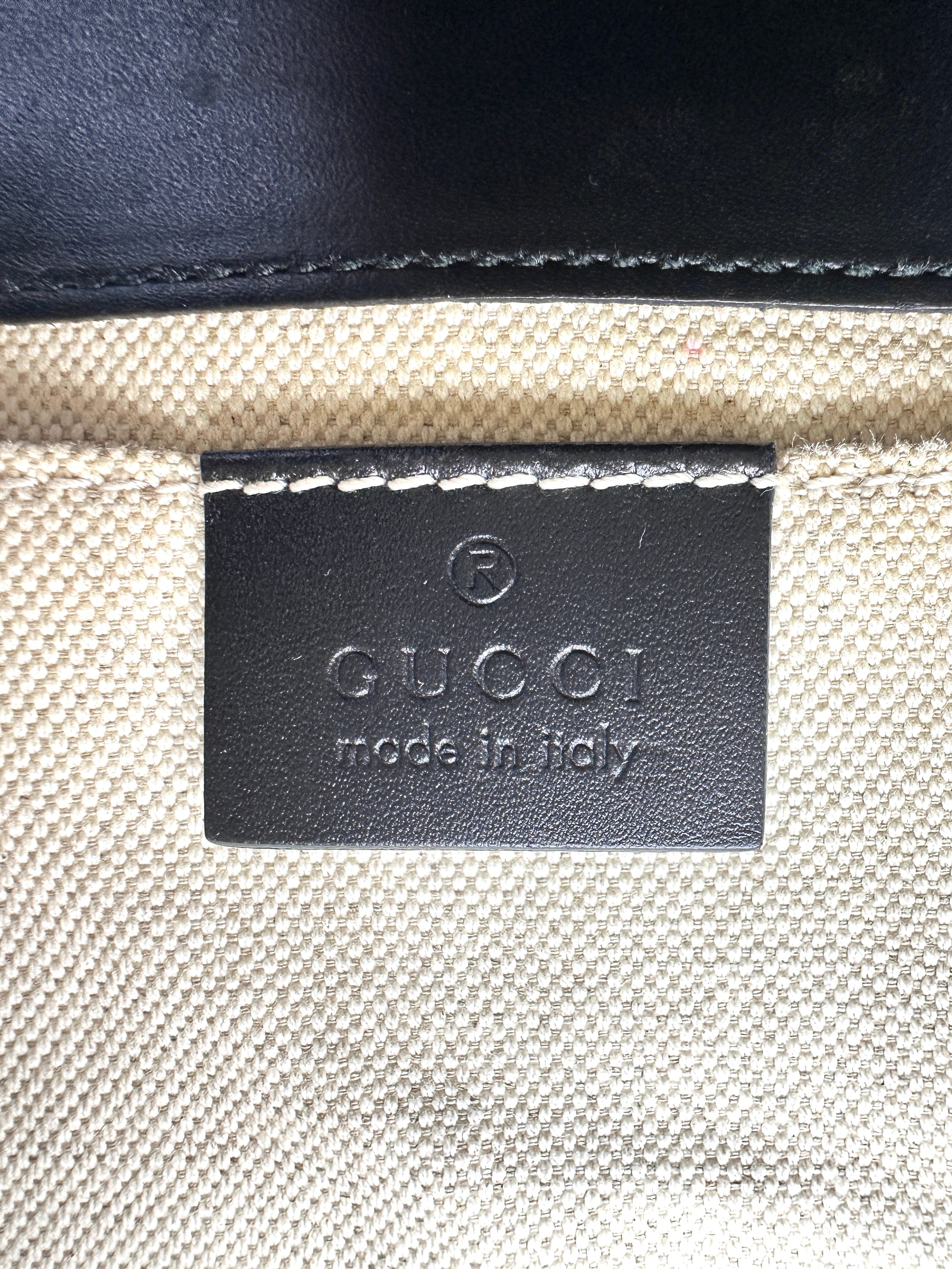 Gucci Emily Guccissima Black Leather Small Size Chain Shoulder Bag GG786