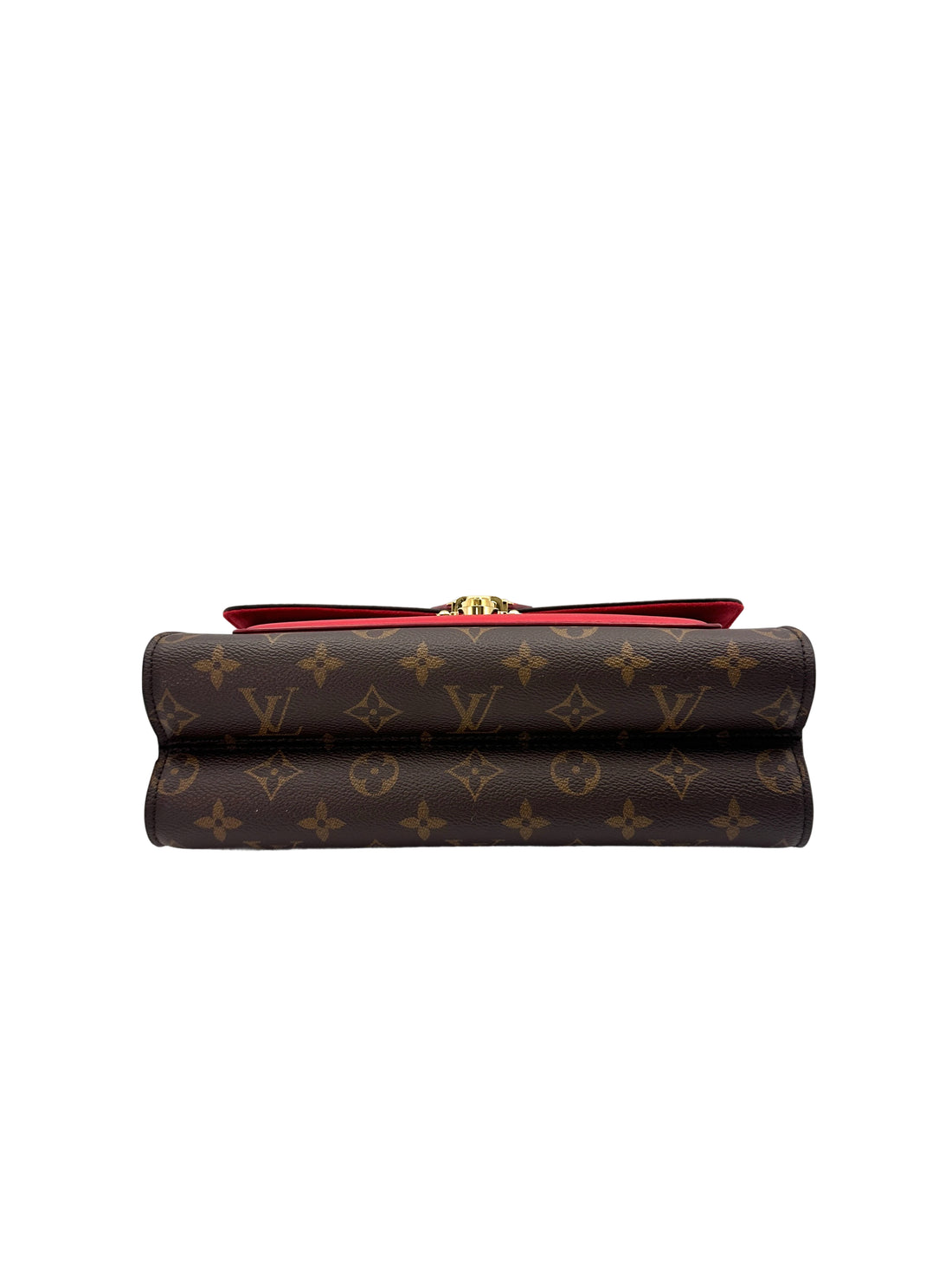 Louis Vuitton Victoire Monogram Canvas & Red Leather Shoulder Bag LV2256