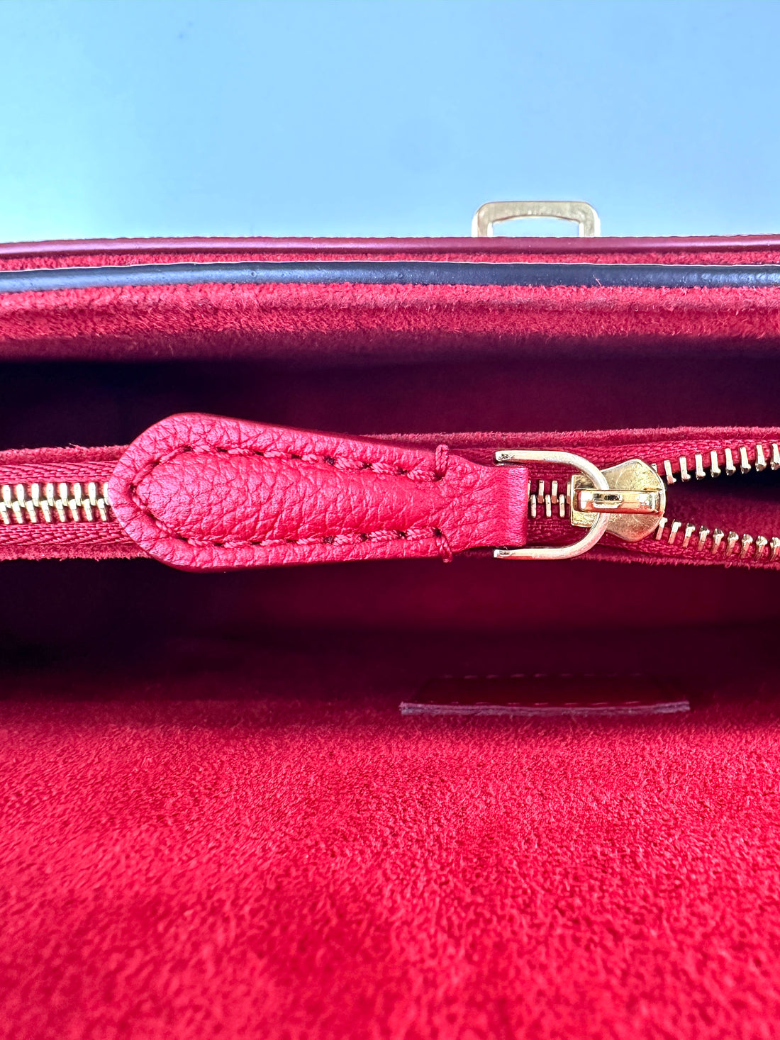 Louis Vuitton Victoire Monogram Canvas & Red Leather Shoulder Bag LV2256