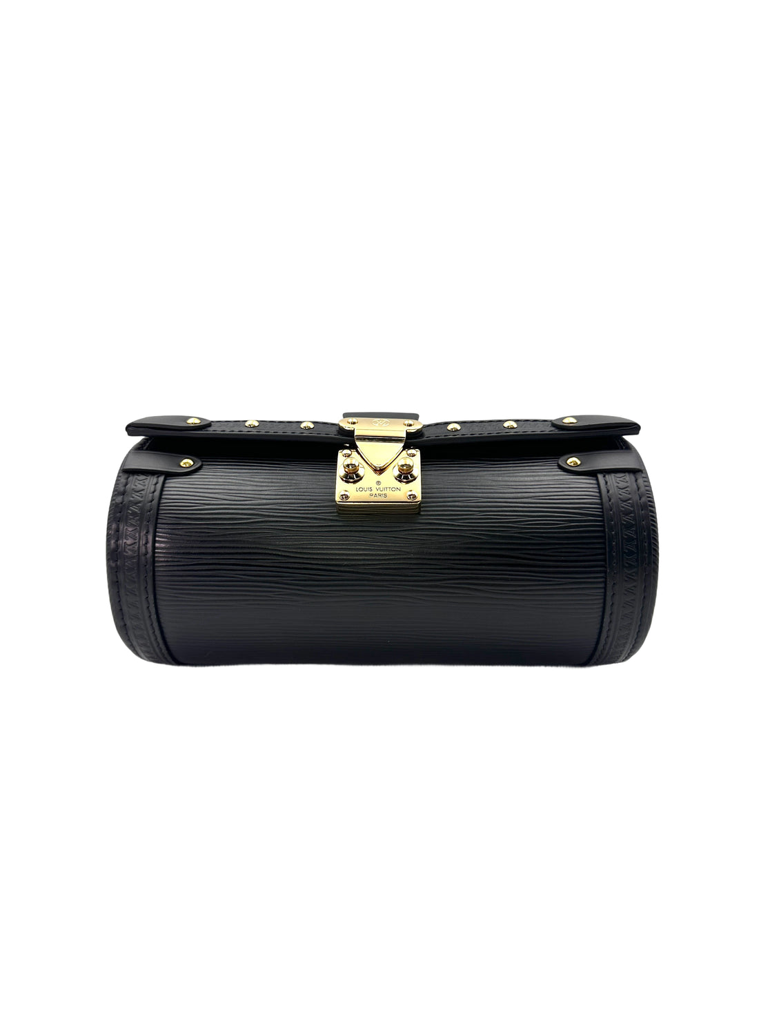 Louis Vuitton Papillon Black Epi Leather Trunk Bag With Gold Hardware LV2258