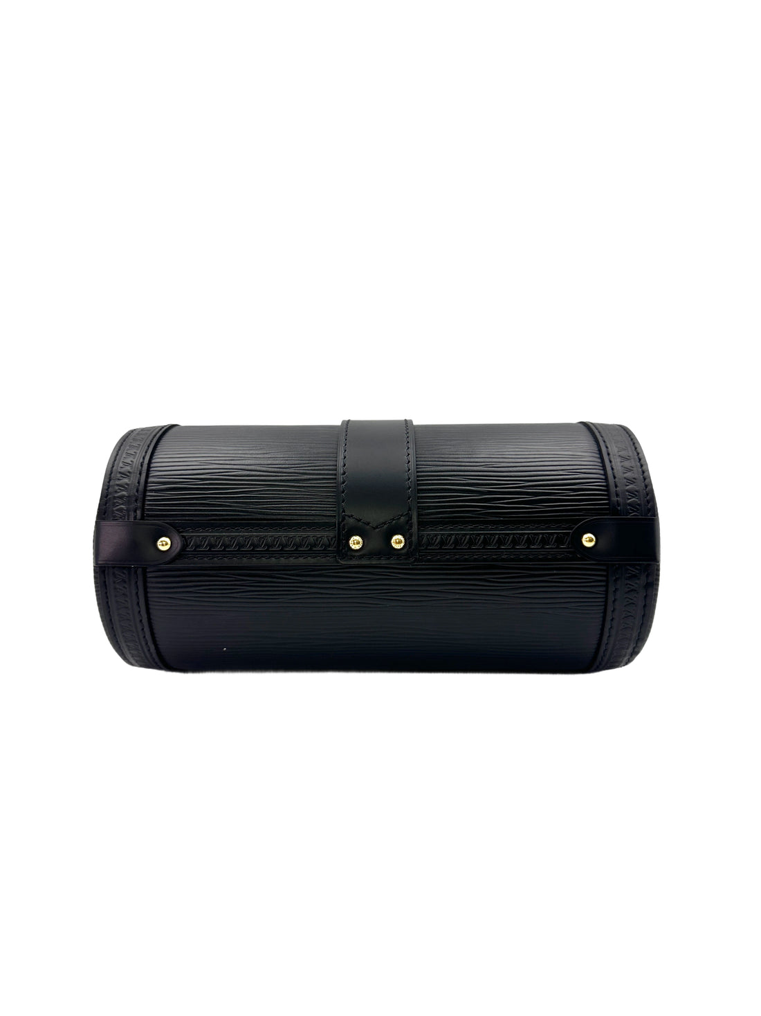 Louis Vuitton Papillon Black Epi Leather Trunk Bag With Gold Hardware LV2258