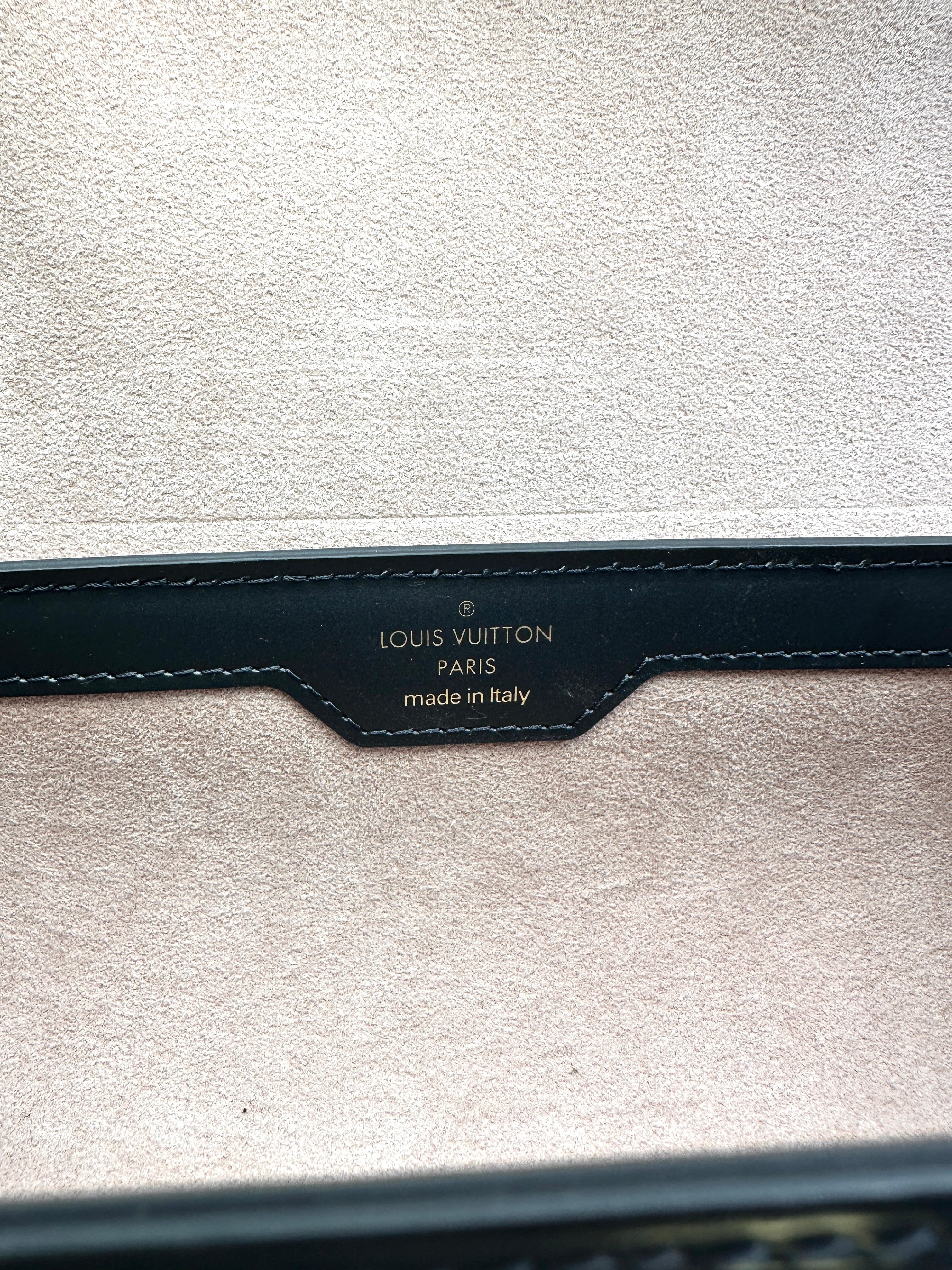 Louis Vuitton Papillon Black Epi Leather Trunk Bag With Gold Hardware LV2258