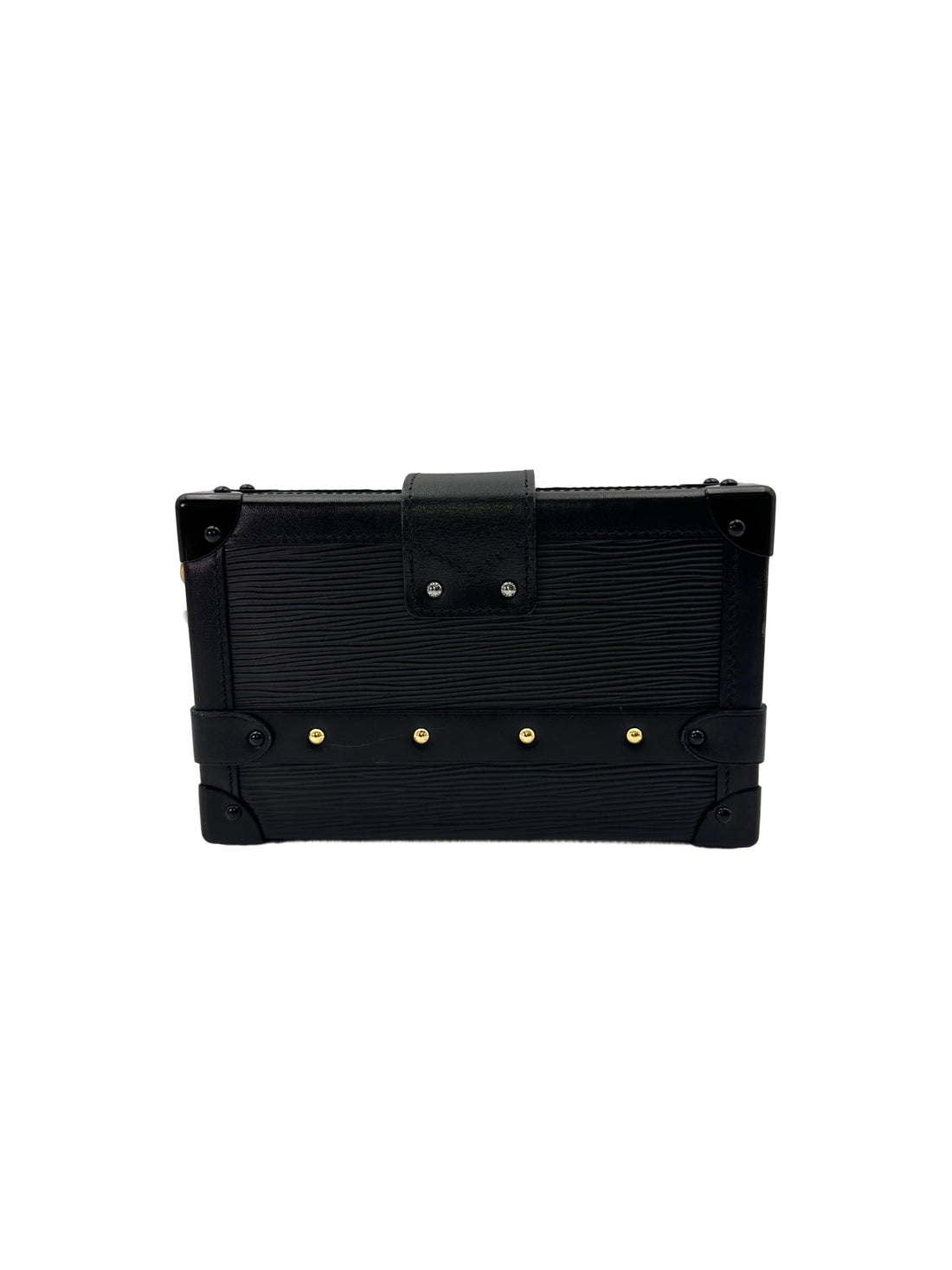 Louis Vuitton Petite Malle Black Epi Leather Shoulder Bag With Gold Hardware LV2264