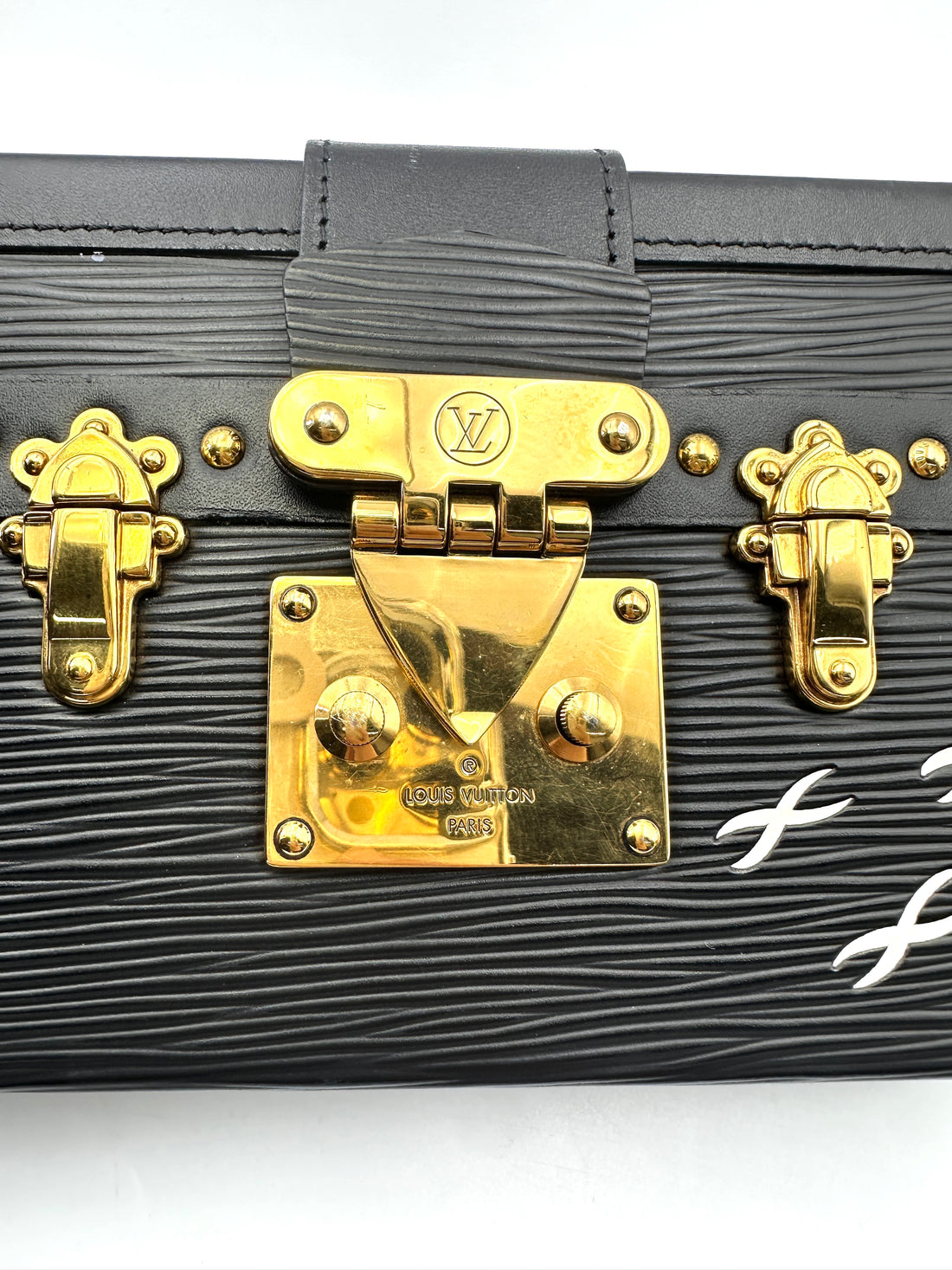 Louis Vuitton Petite Malle Black Epi Leather Shoulder Bag With Gold Hardware LV2264