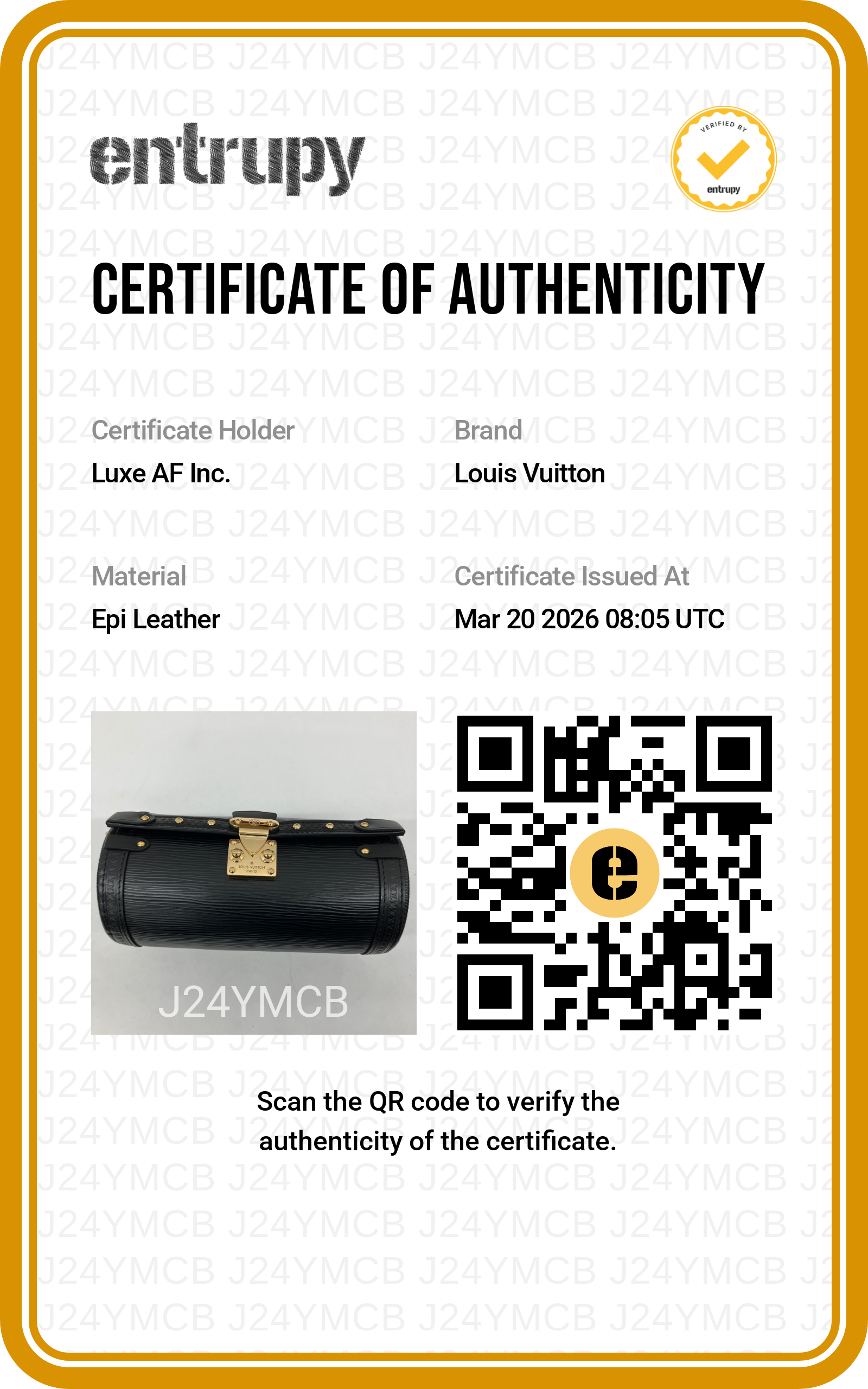 Louis Vuitton Papillon Black Epi Leather Trunk Bag With Gold Hardware LV2258