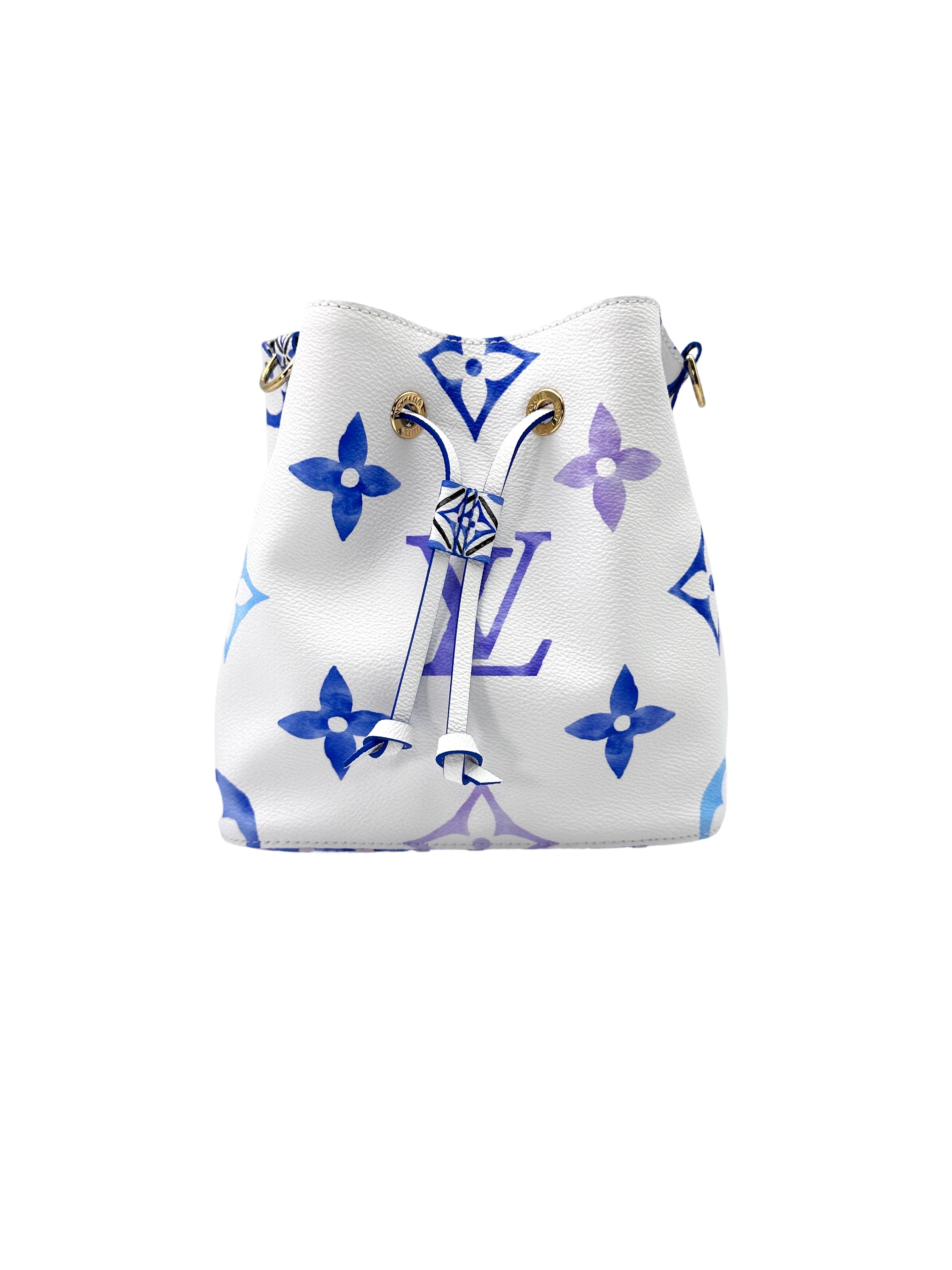 Louis Vuitton "By The Pool" NeoNeo Blue/White Monogram Giant Bucket Bag LV2266