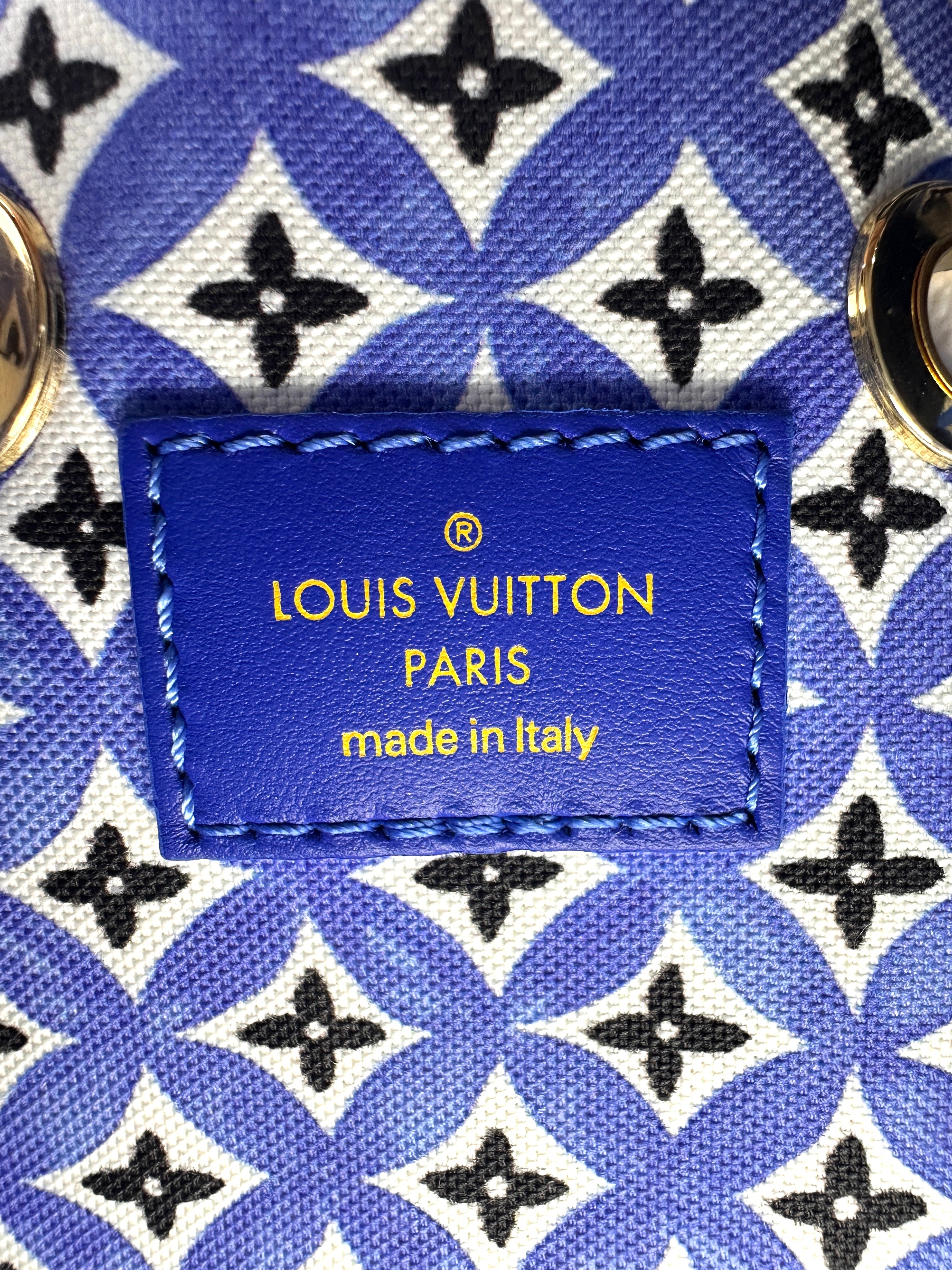 Louis Vuitton "By The Pool" NeoNeo Blue/White Monogram Giant Bucket Bag LV2266
