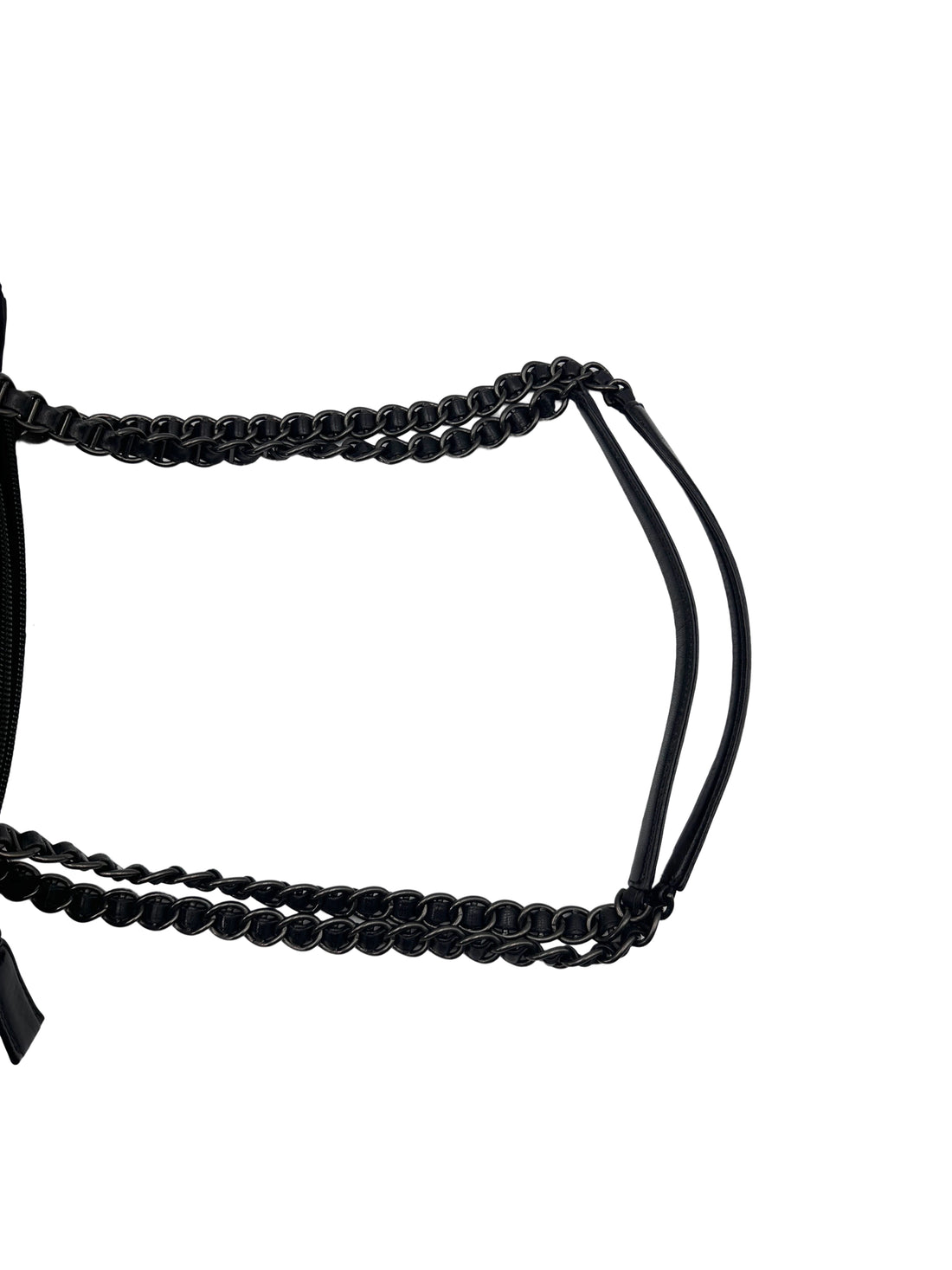 Prada Black Nappa Leather & Tessuto Nylon Catena Chain Bag PR212