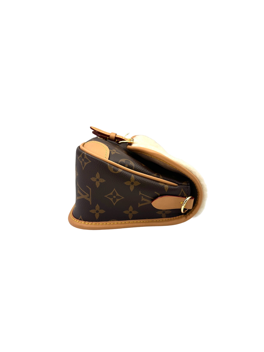 Louis Vuitton Cozygram Monogram Shearling Diane Shoulder Bag LV2263