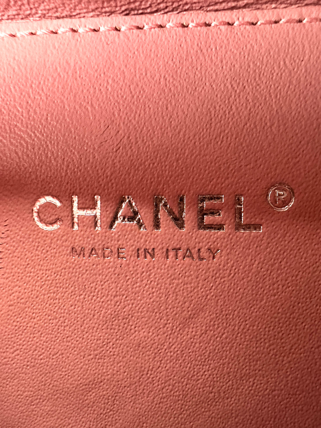 Chanel CC Filigree Pink/White Quilted Leather Top Handle Vanity Case(27***57) CC1609