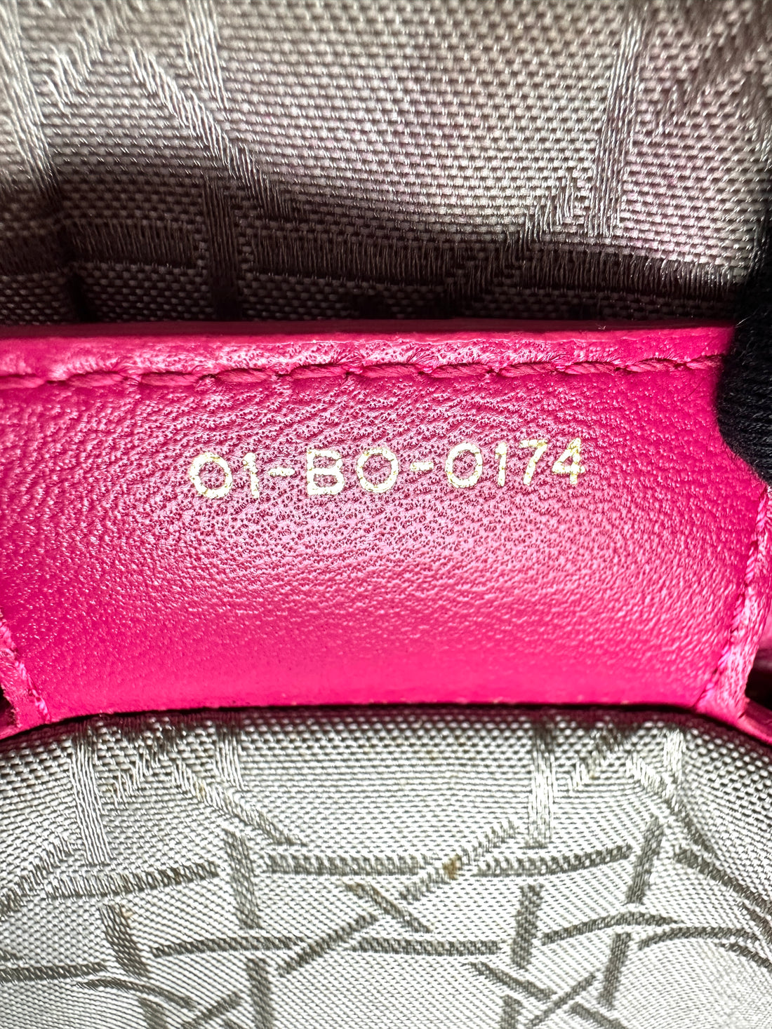 Christian Dior Lady Dior Red Cannage Leather Handle Bag With Gold Charms DR593
