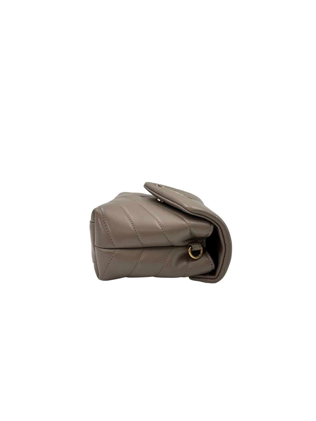 Saint Laurent Toy Loulou Grey Quilted Leather Shoulder Bag SL178