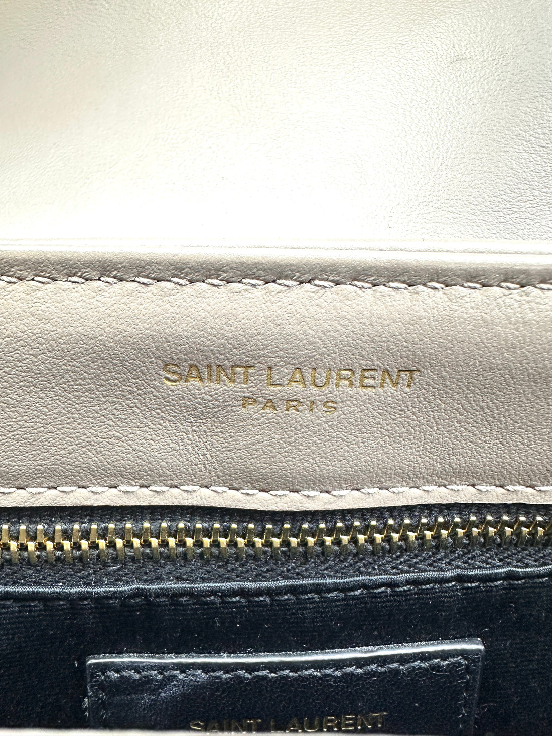 Saint Laurent Toy Loulou Grey Quilted Leather Shoulder Bag SL178