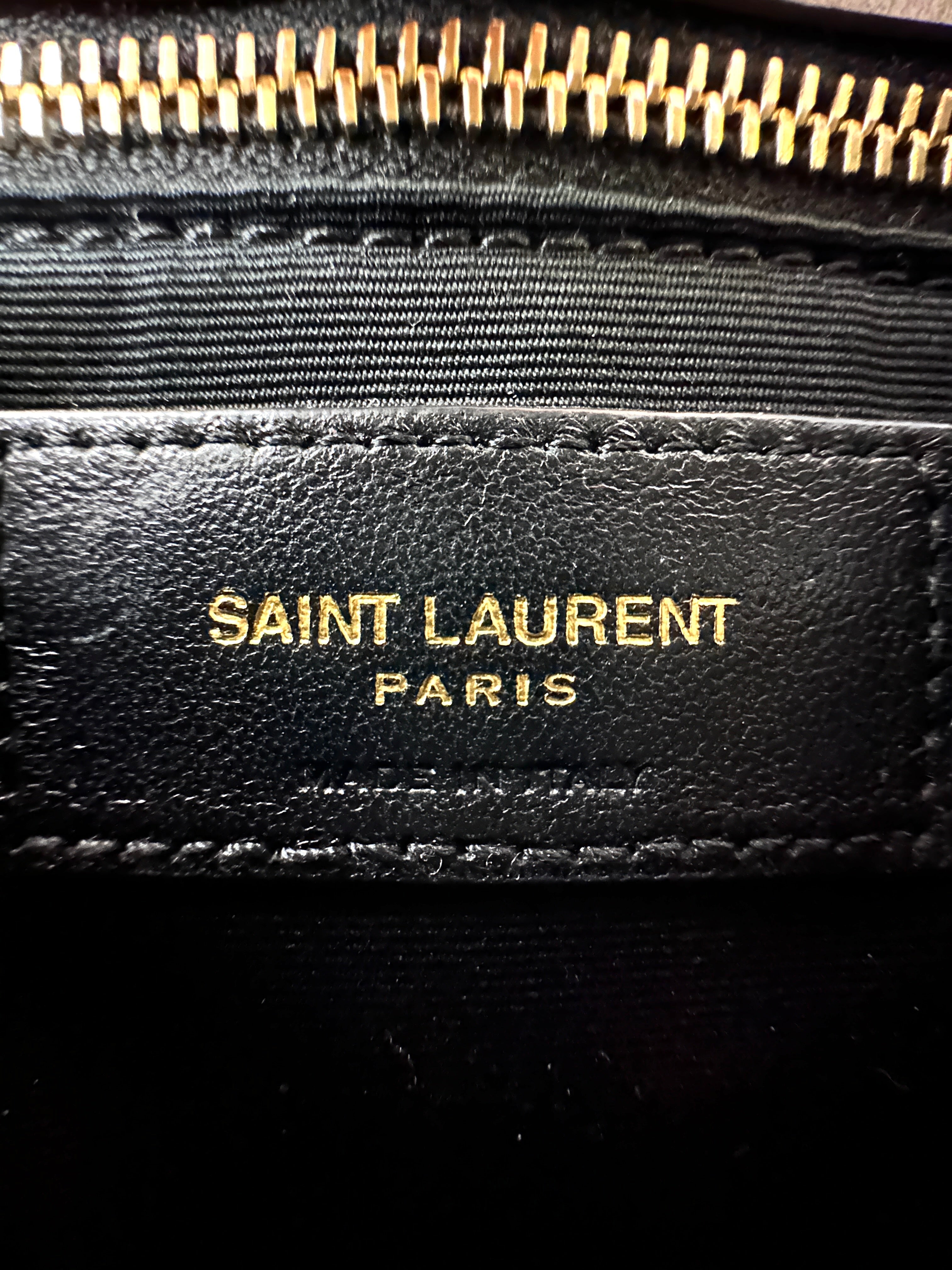 Saint Laurent Toy Loulou Grey Quilted Leather Shoulder Bag SL178