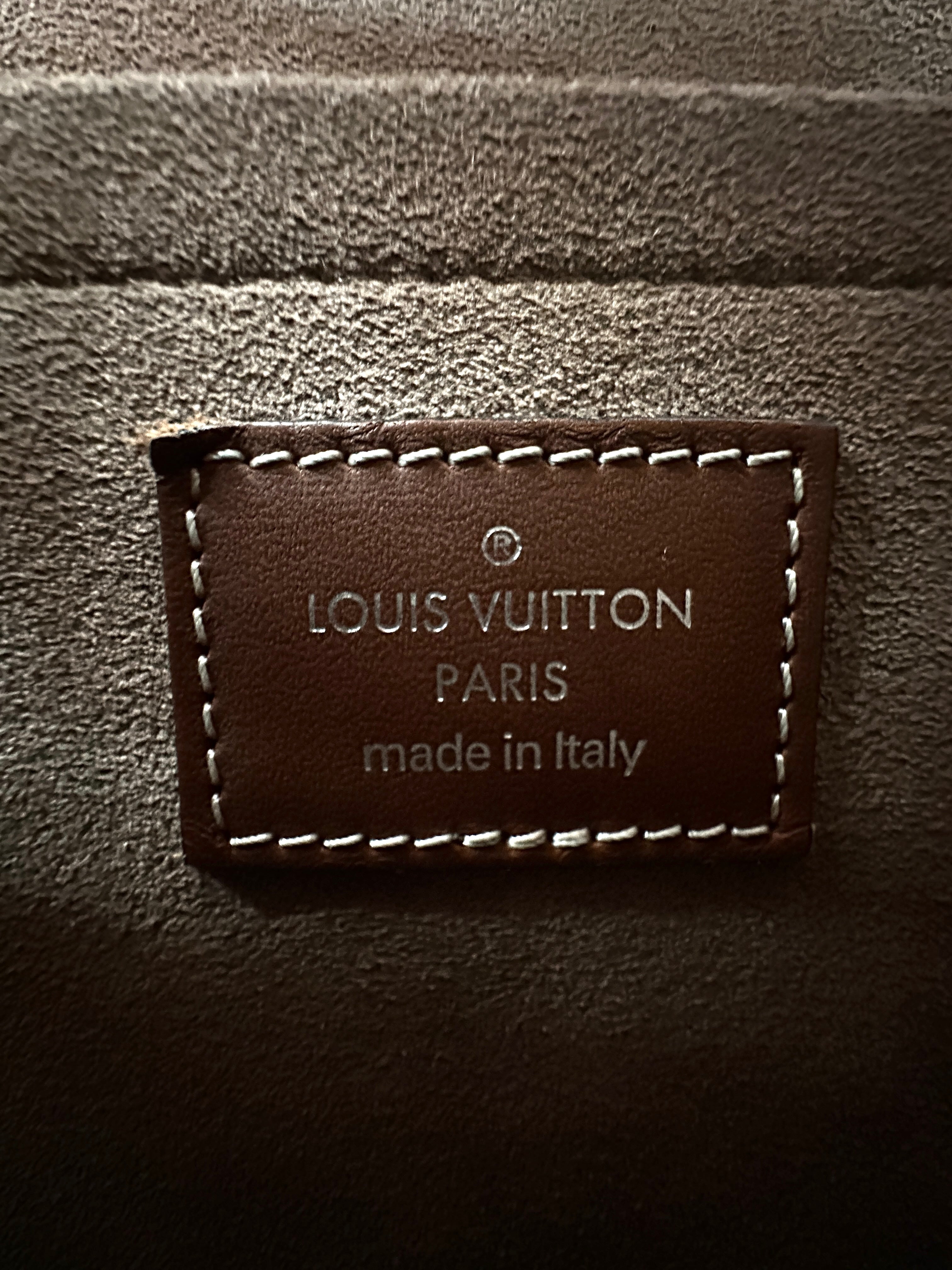 Louis Vuitton Chain It Brown Leather Handle Bag With Silver Hardware LV2269