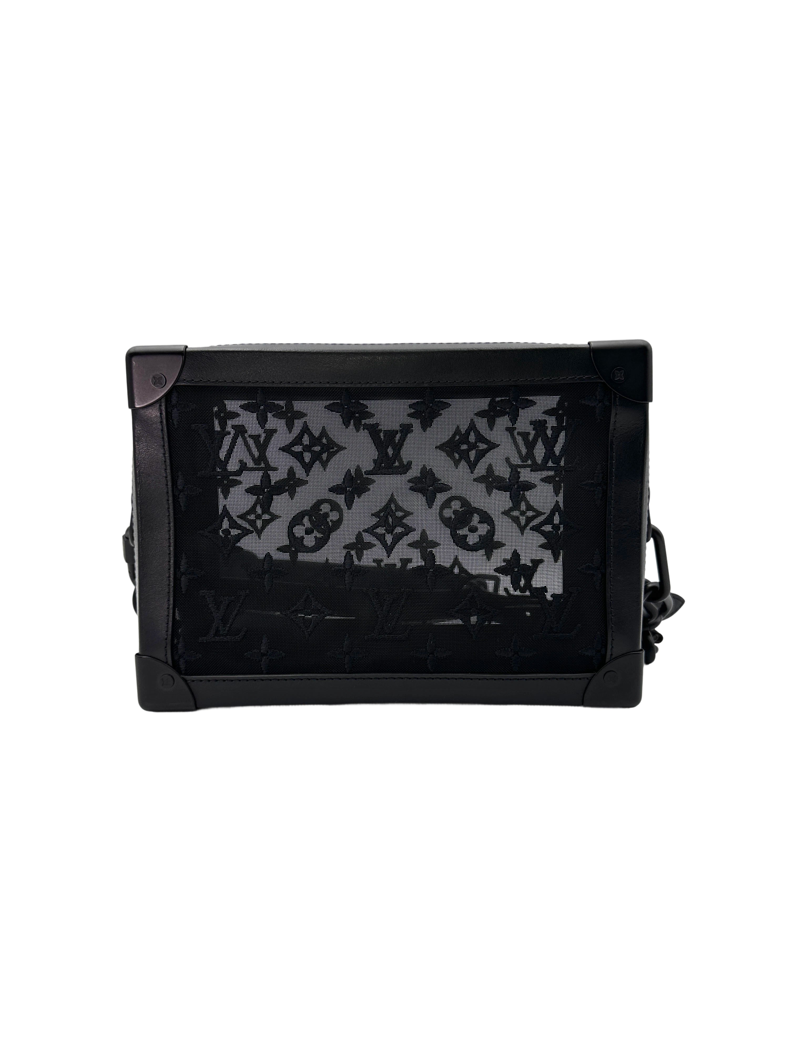 Louis Vuitton Black Monogram Mesh Soft Trunk Bag LV2272