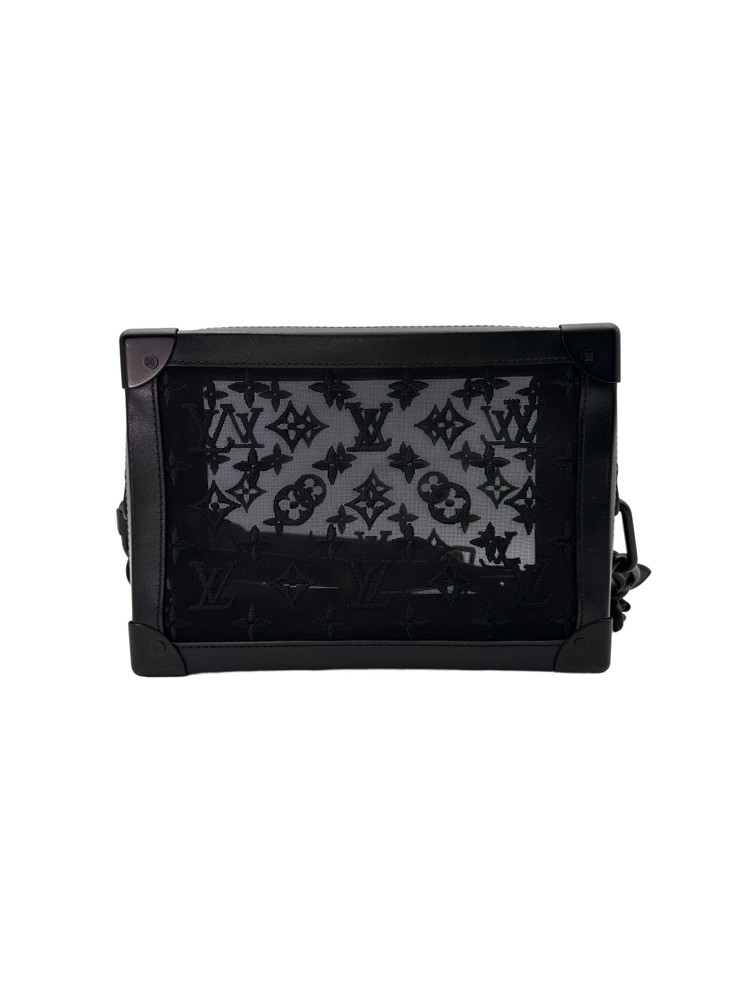 Louis Vuitton Black Monogram Mesh Soft Trunk Bag LV2272