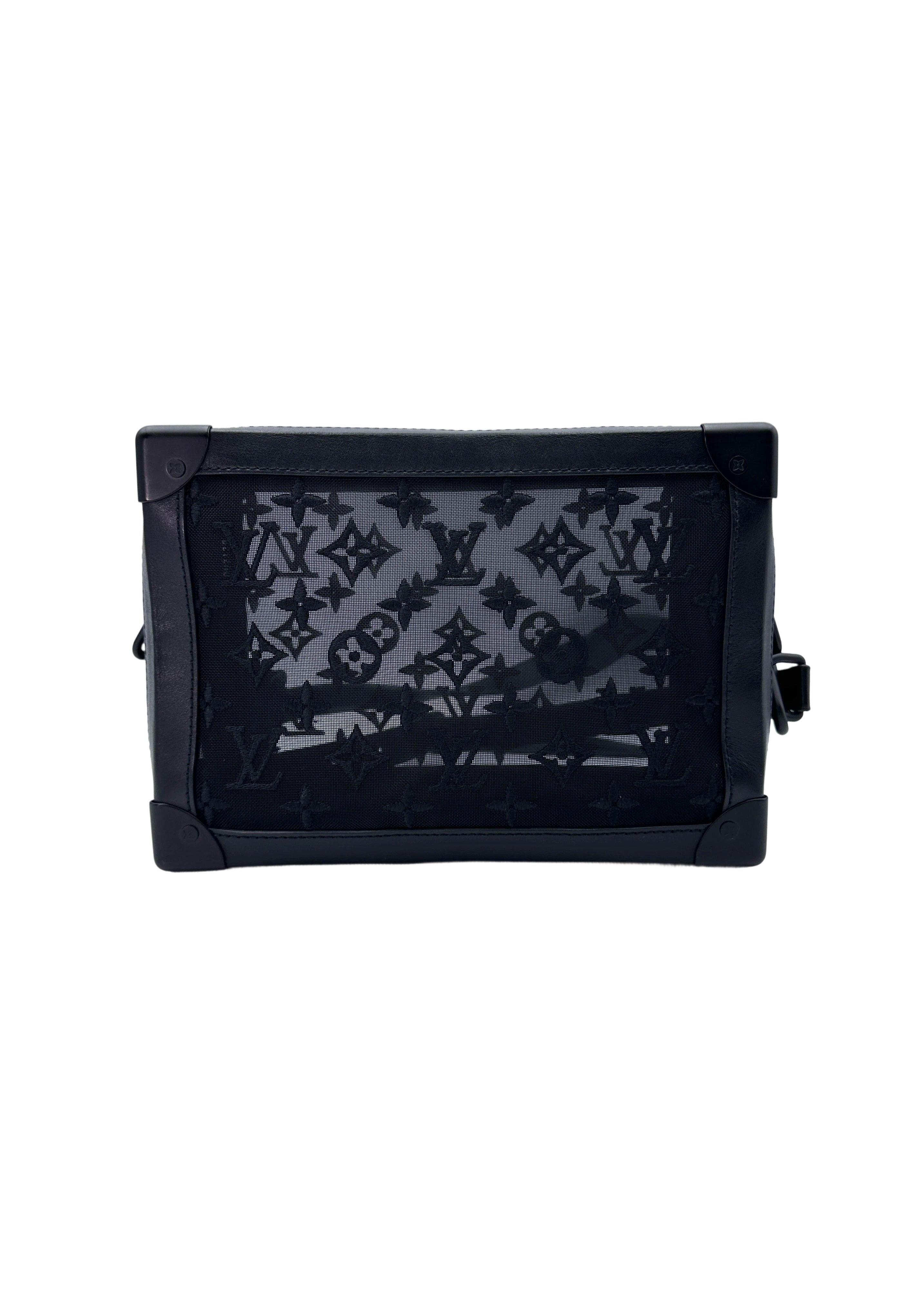Louis Vuitton Black Monogram Mesh Soft Trunk Bag LV2272