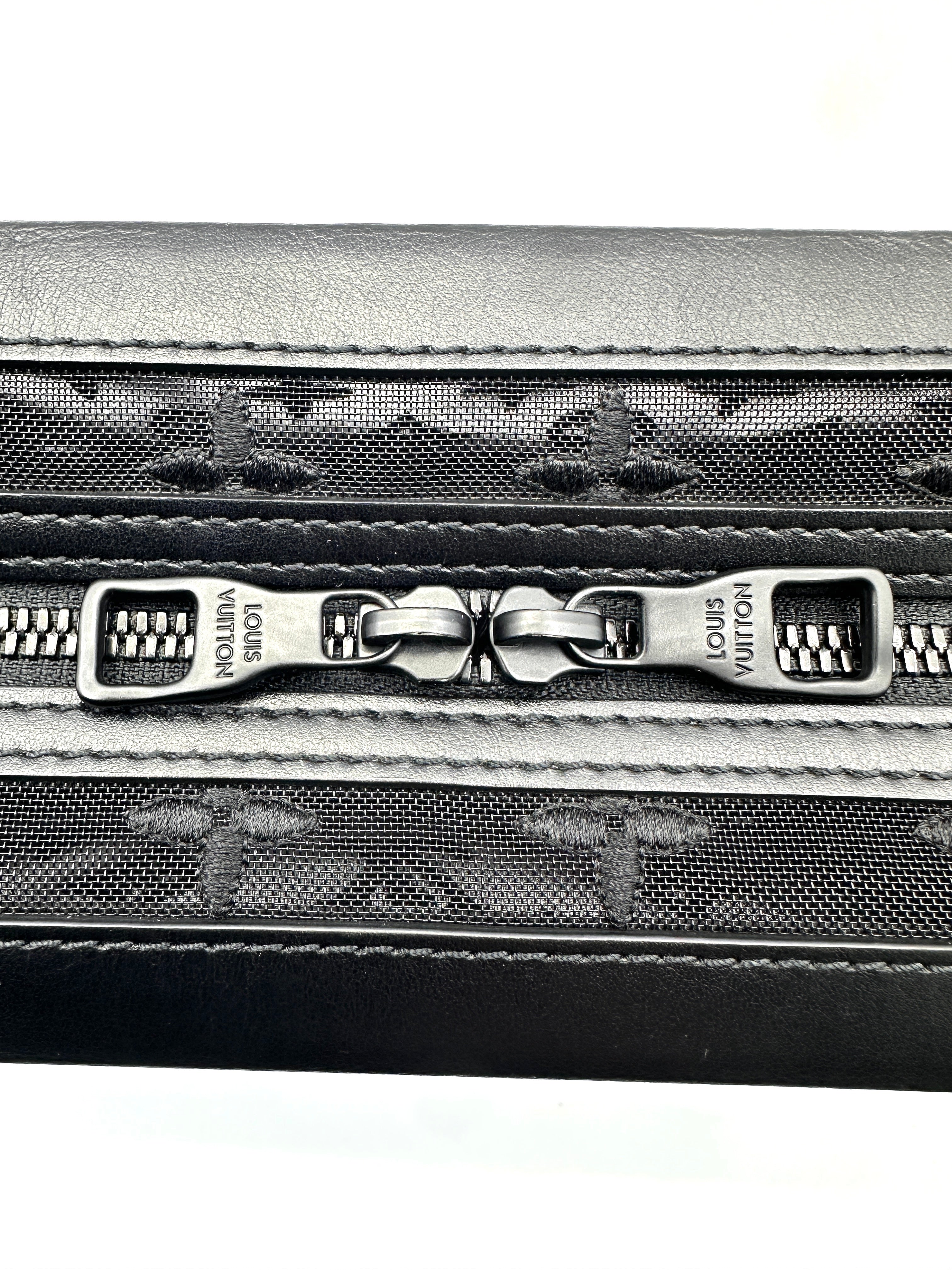 Louis Vuitton Black Monogram Mesh Soft Trunk Bag LV2272