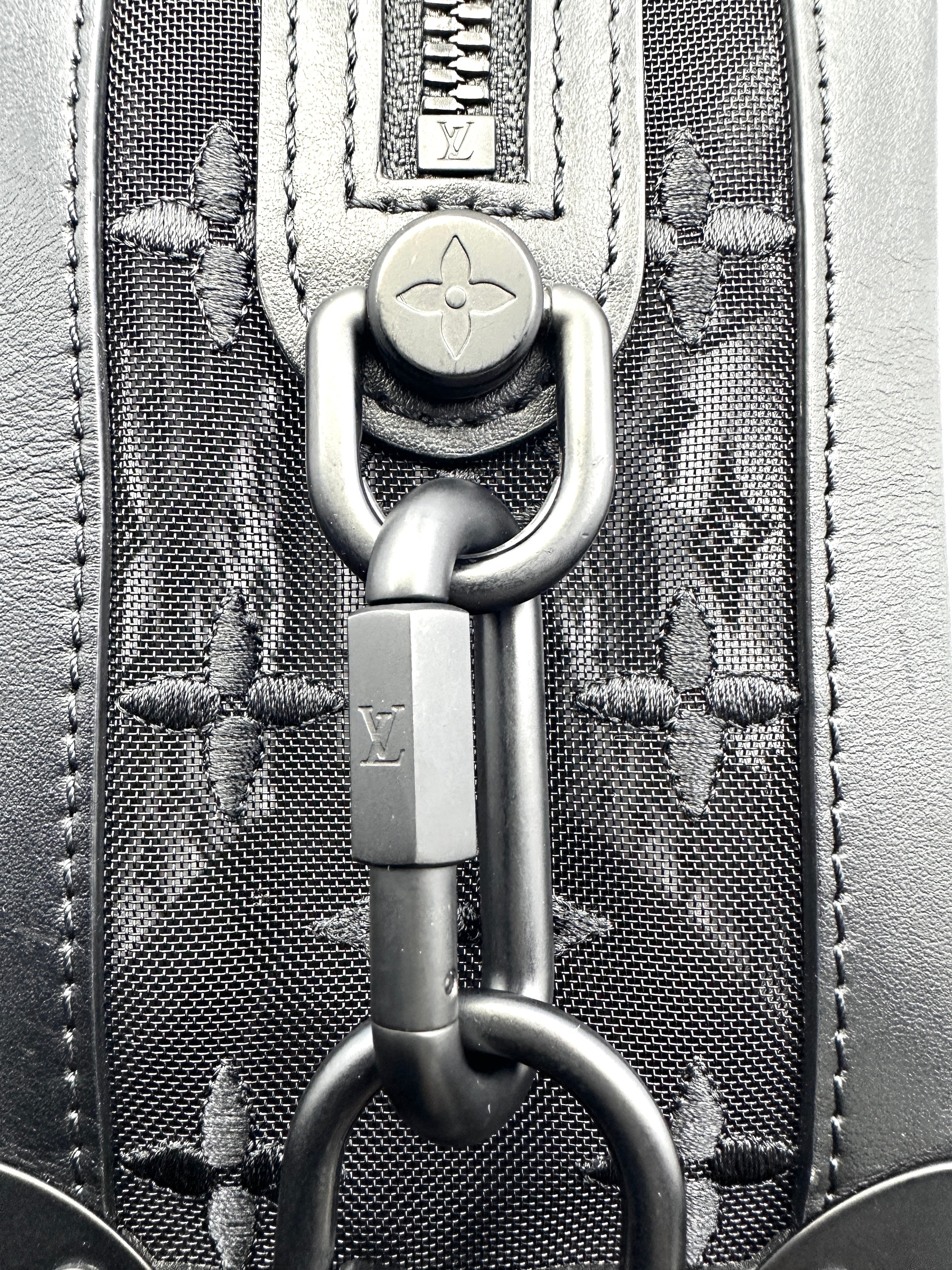 Louis Vuitton Black Monogram Mesh Soft Trunk Bag LV2272