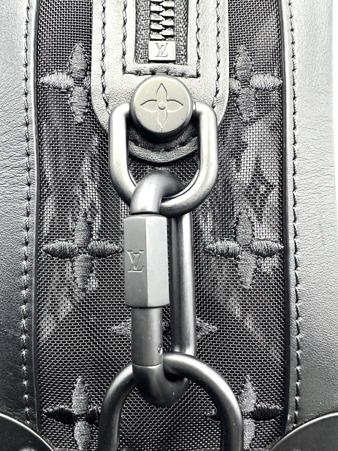 Louis Vuitton Black Monogram Mesh Soft Trunk Bag LV2272