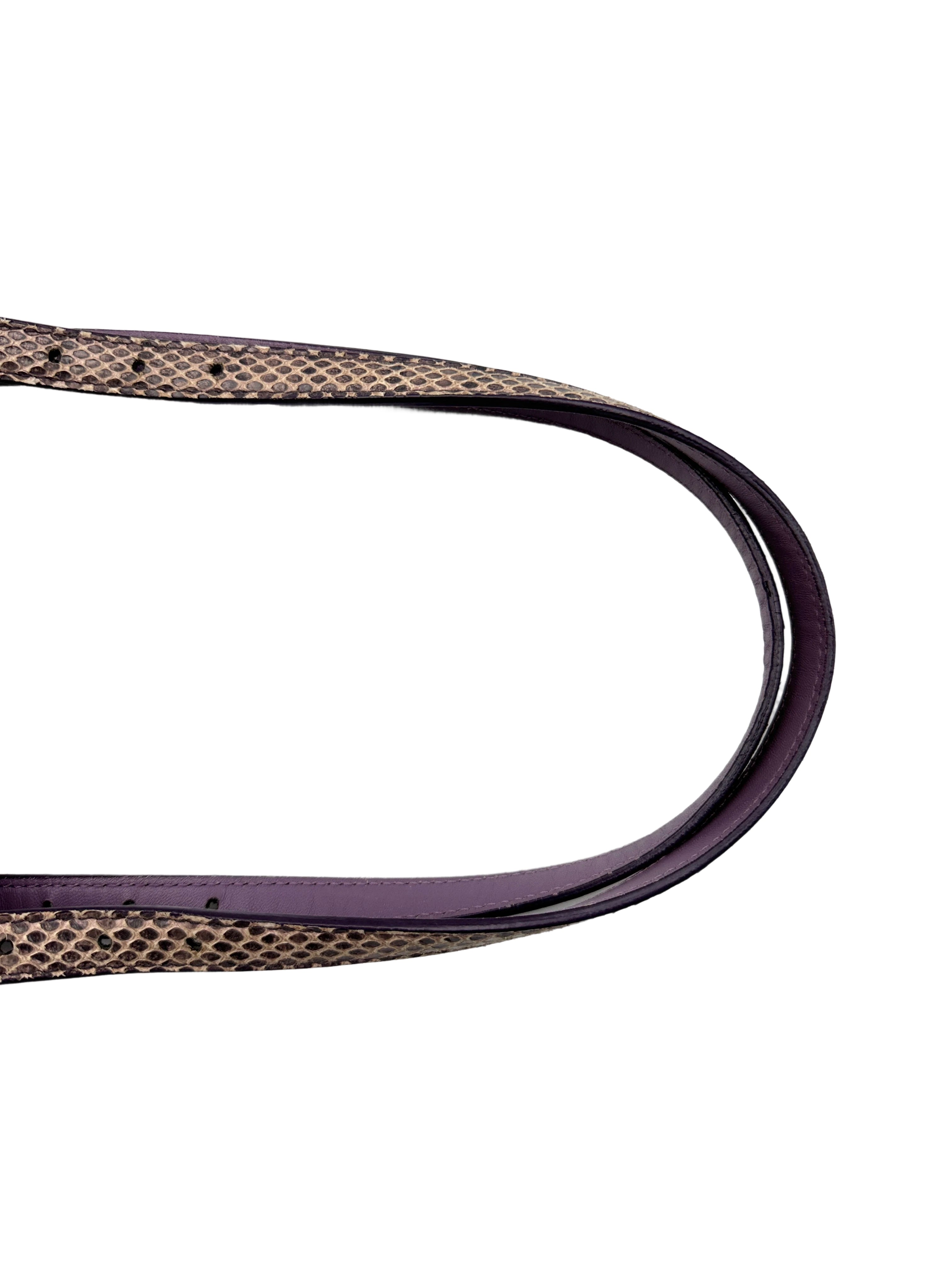 Bottega Veneta Purple Intrecciato Microbutterfly Tote Handle Bag BV114
