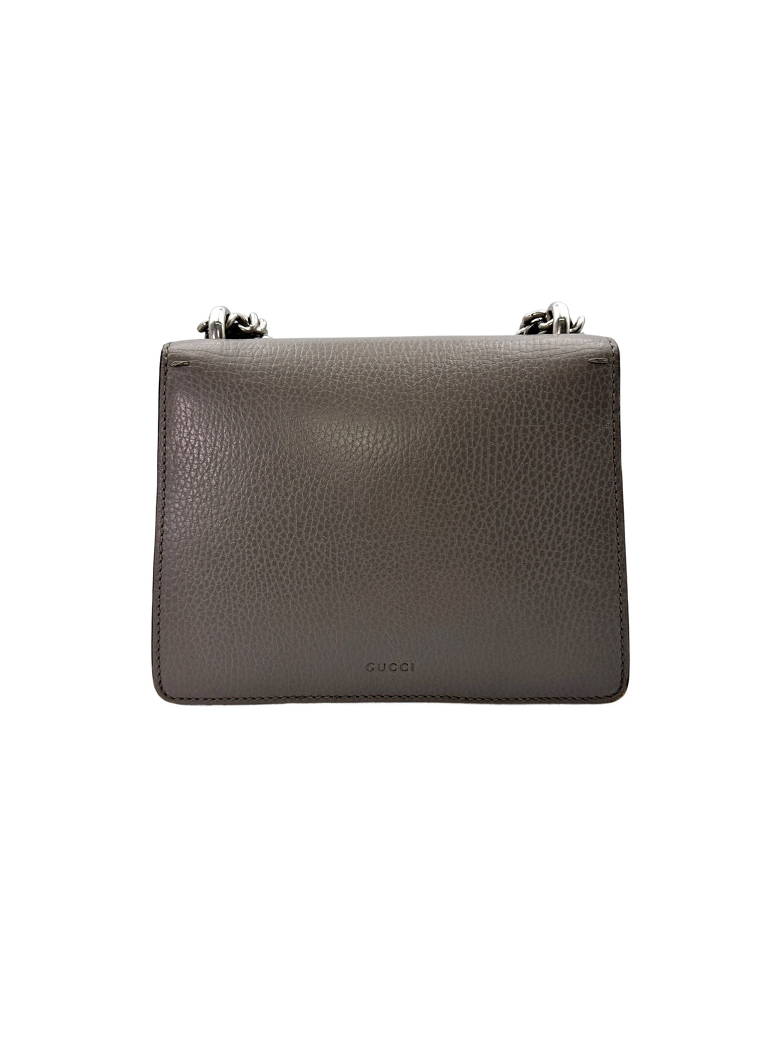 Gucci Dionysus Grey Textured Leather Small Size Shoulder Bag GG789