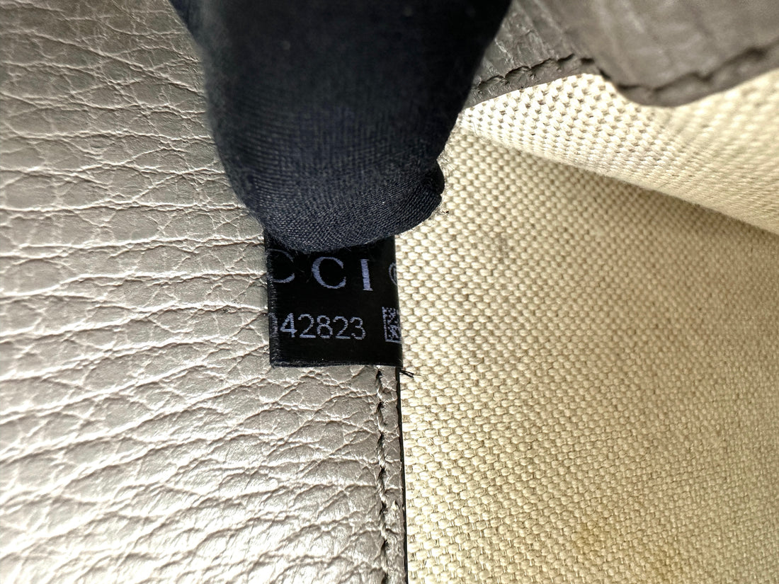 Gucci Dionysus Grey Textured Leather Small Size Shoulder Bag GG789