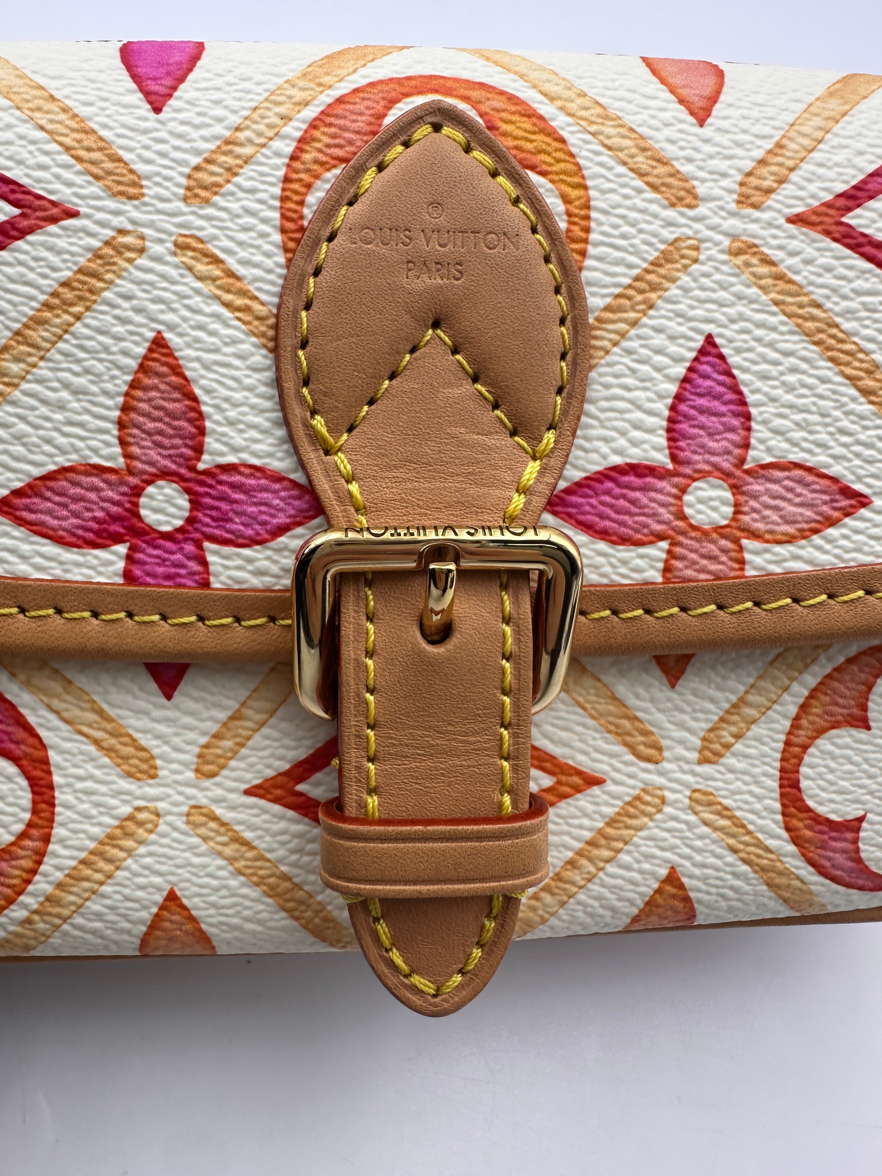 Louis Vuitton "By The Pool" Nano Diane Multicolor Monogram Tiles Canvas Shoulder Bag LV2271