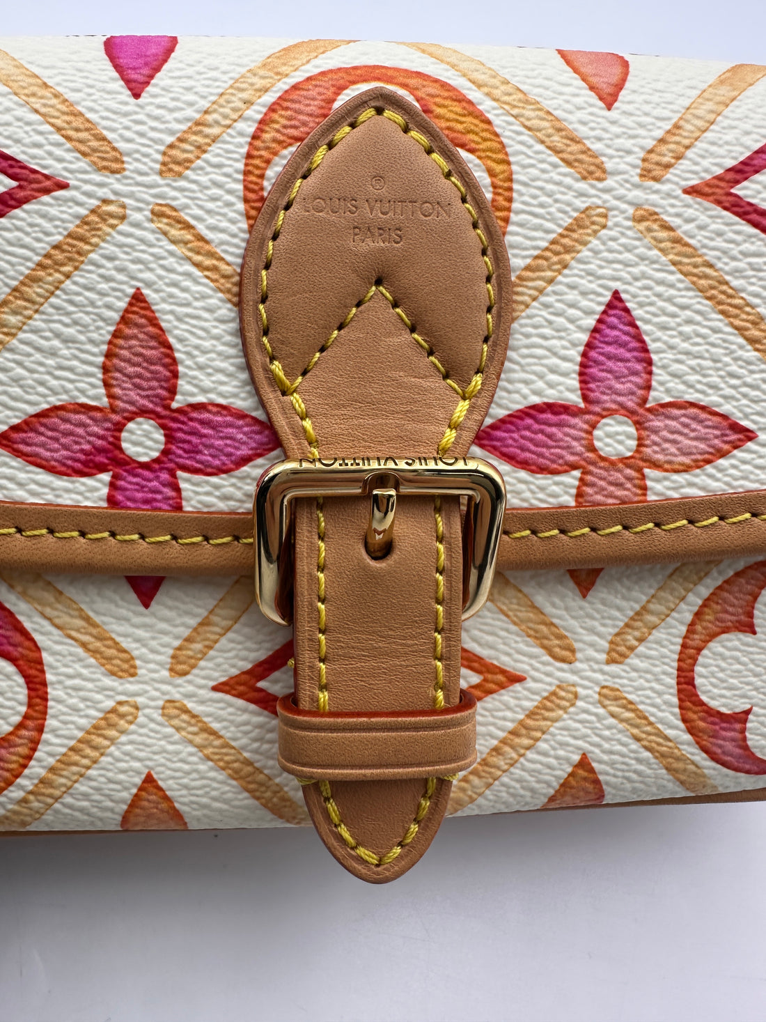 Louis Vuitton "By The Pool" Nano Diane Multicolor Monogram Tiles Canvas Shoulder Bag LV2271