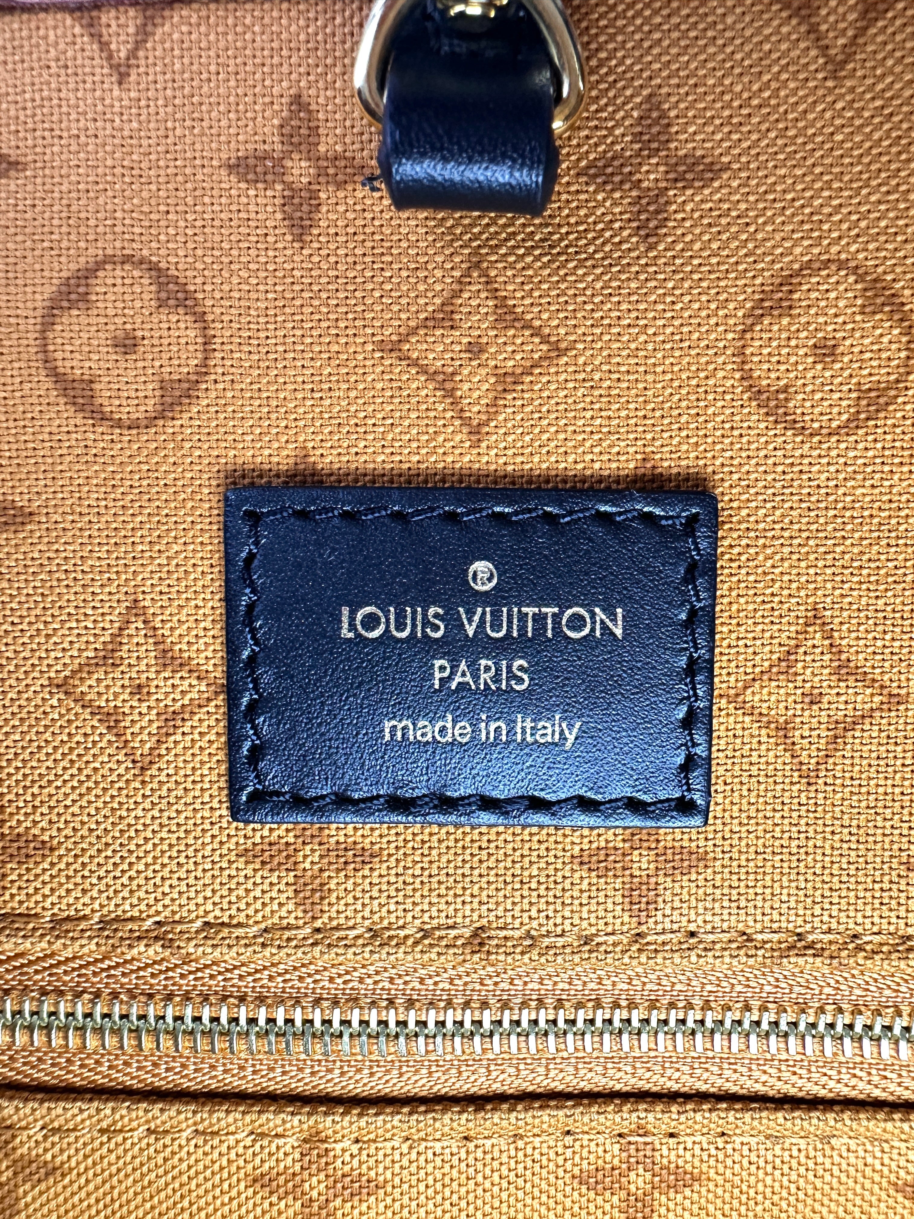 Louis Vuitton LV Crafty Neverfull Caramel/White Gaint Monogram Canvas Tote Bag LV2274