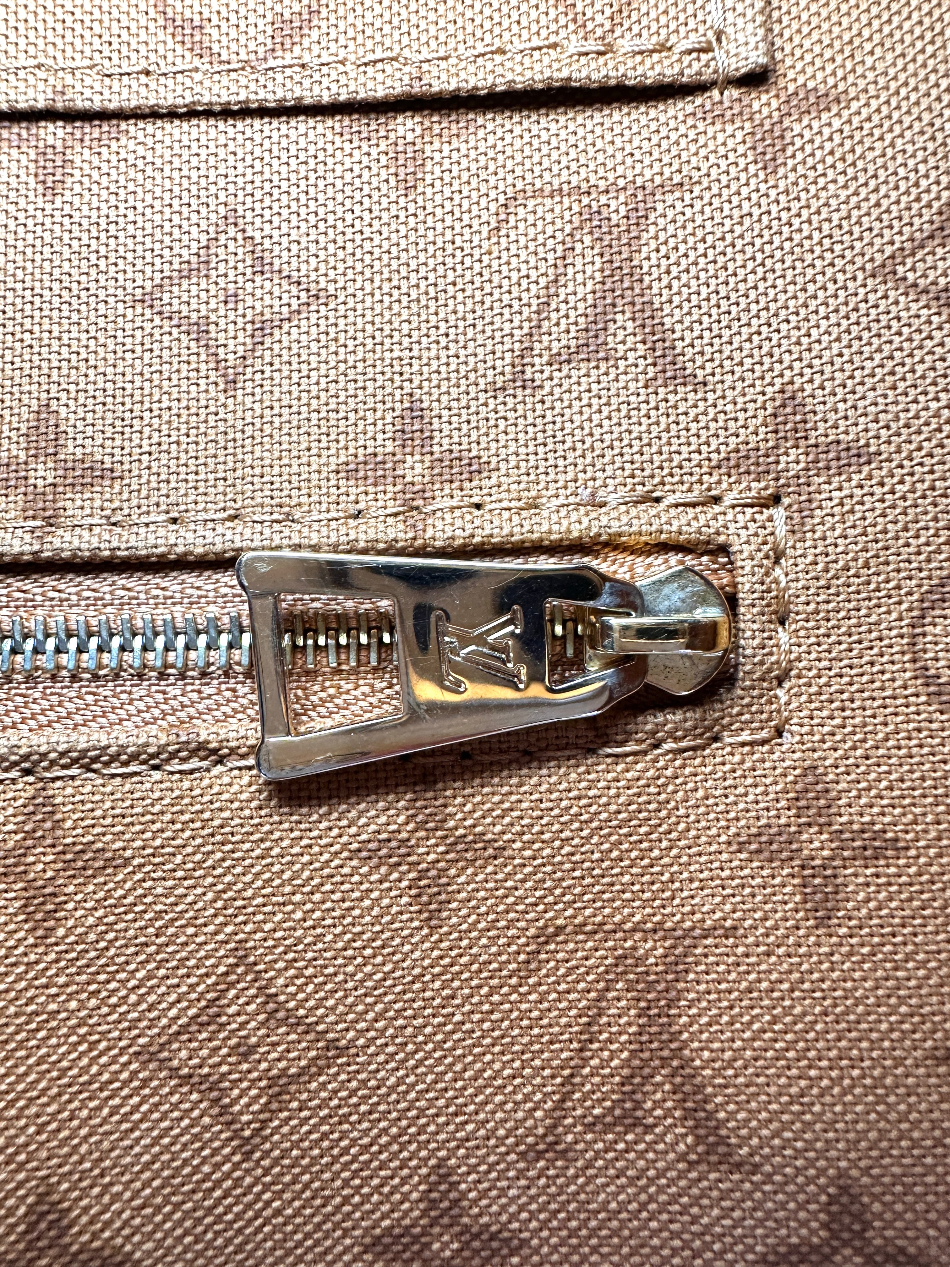 Louis Vuitton LV Crafty Neverfull Caramel/White Gaint Monogram Canvas Tote Bag LV2274