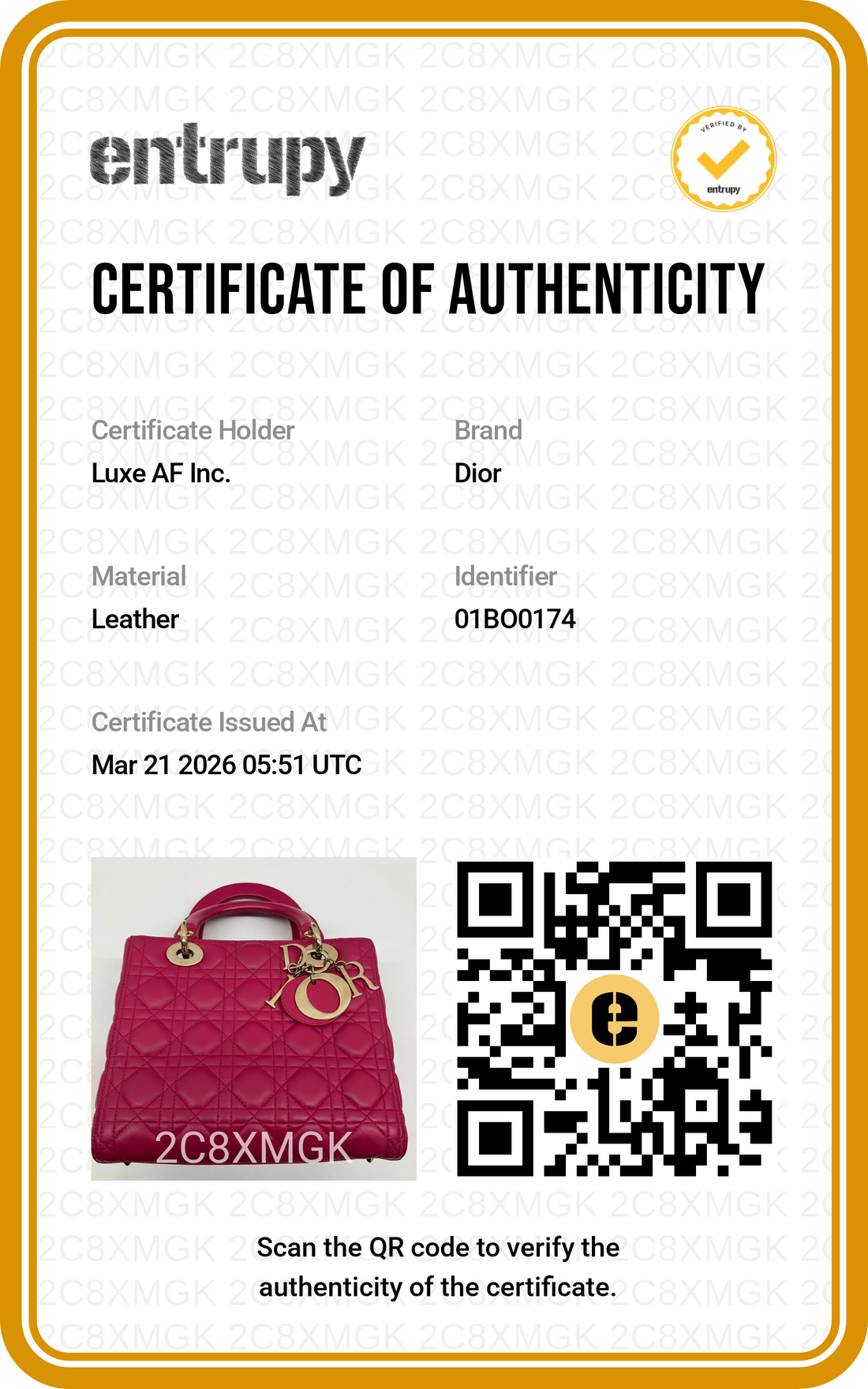 Christian Dior Lady Dior Red Cannage Leather Handle Bag With Gold Charms DR593
