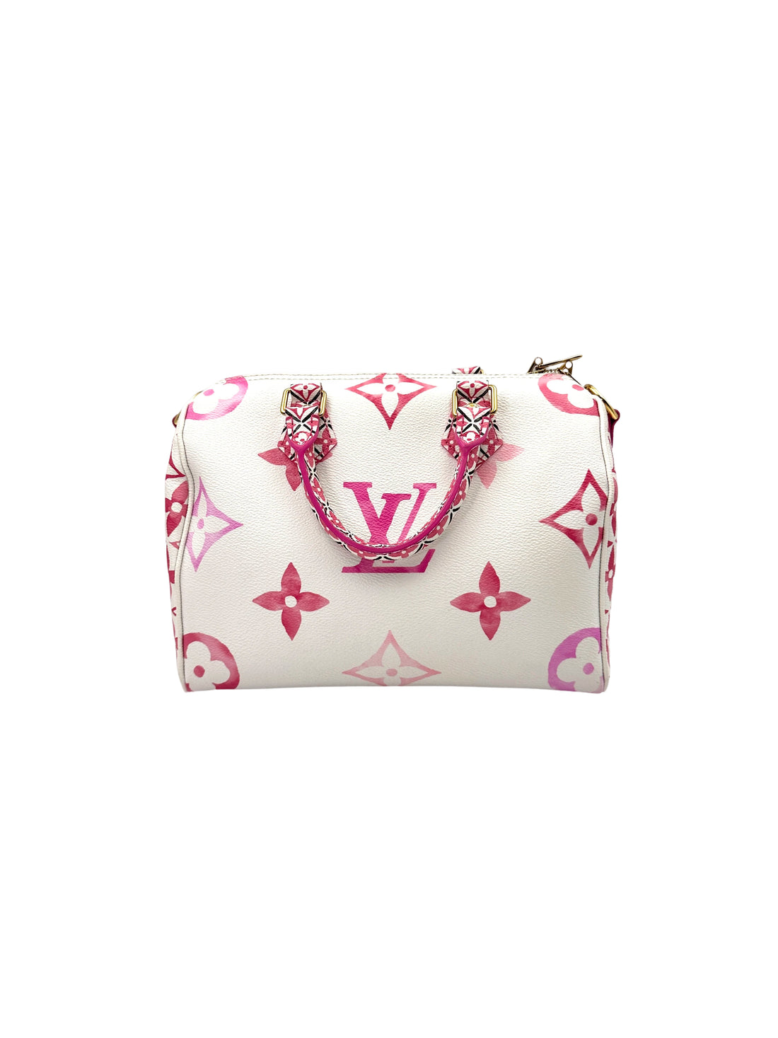 Louis Vuitton "By The Pool" Speedy Pink/White Monogram Giant Handle Bag LV2278