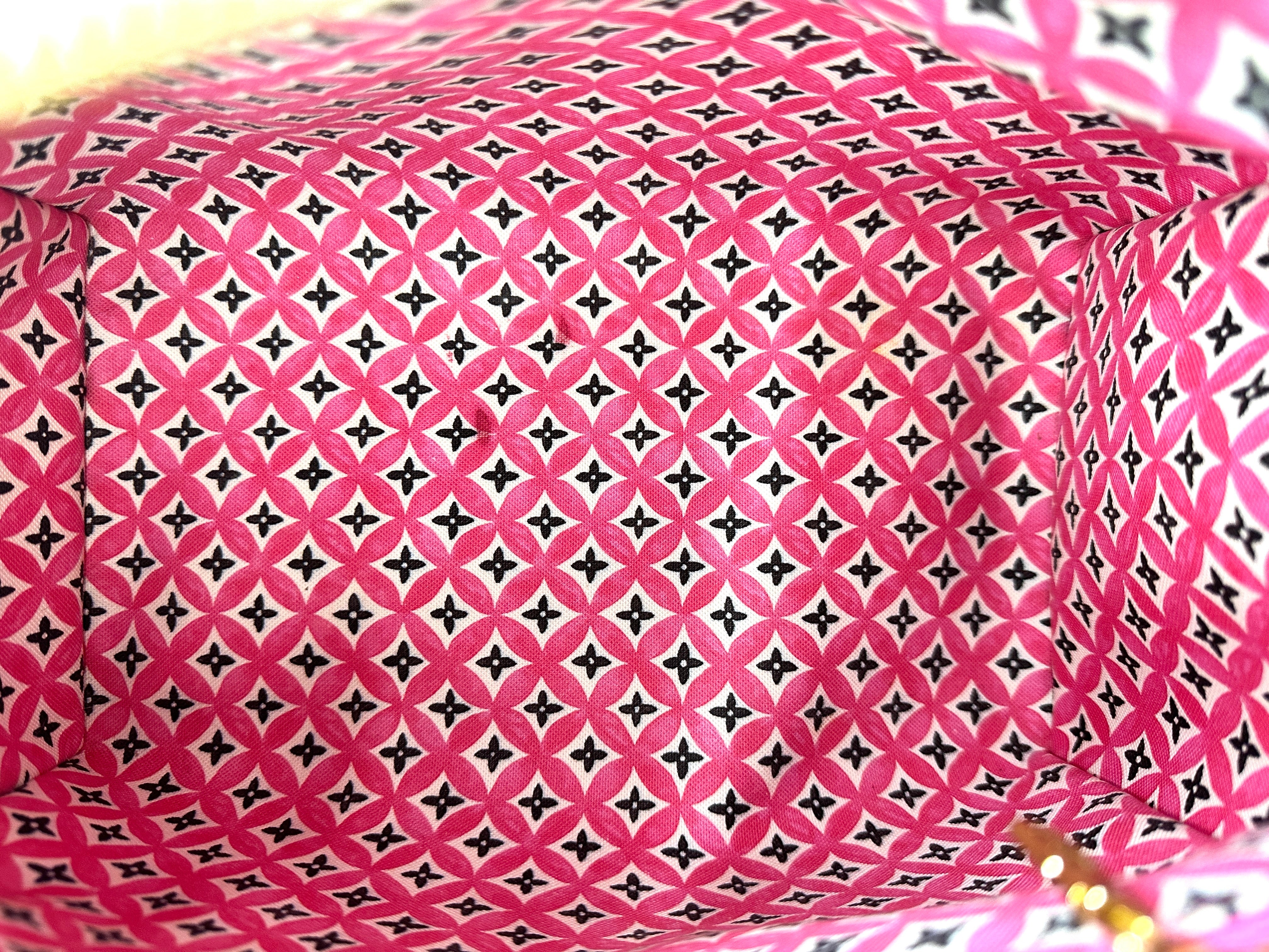 Louis Vuitton "By The Pool" Speedy Pink/White Monogram Giant Handle Bag LV2278