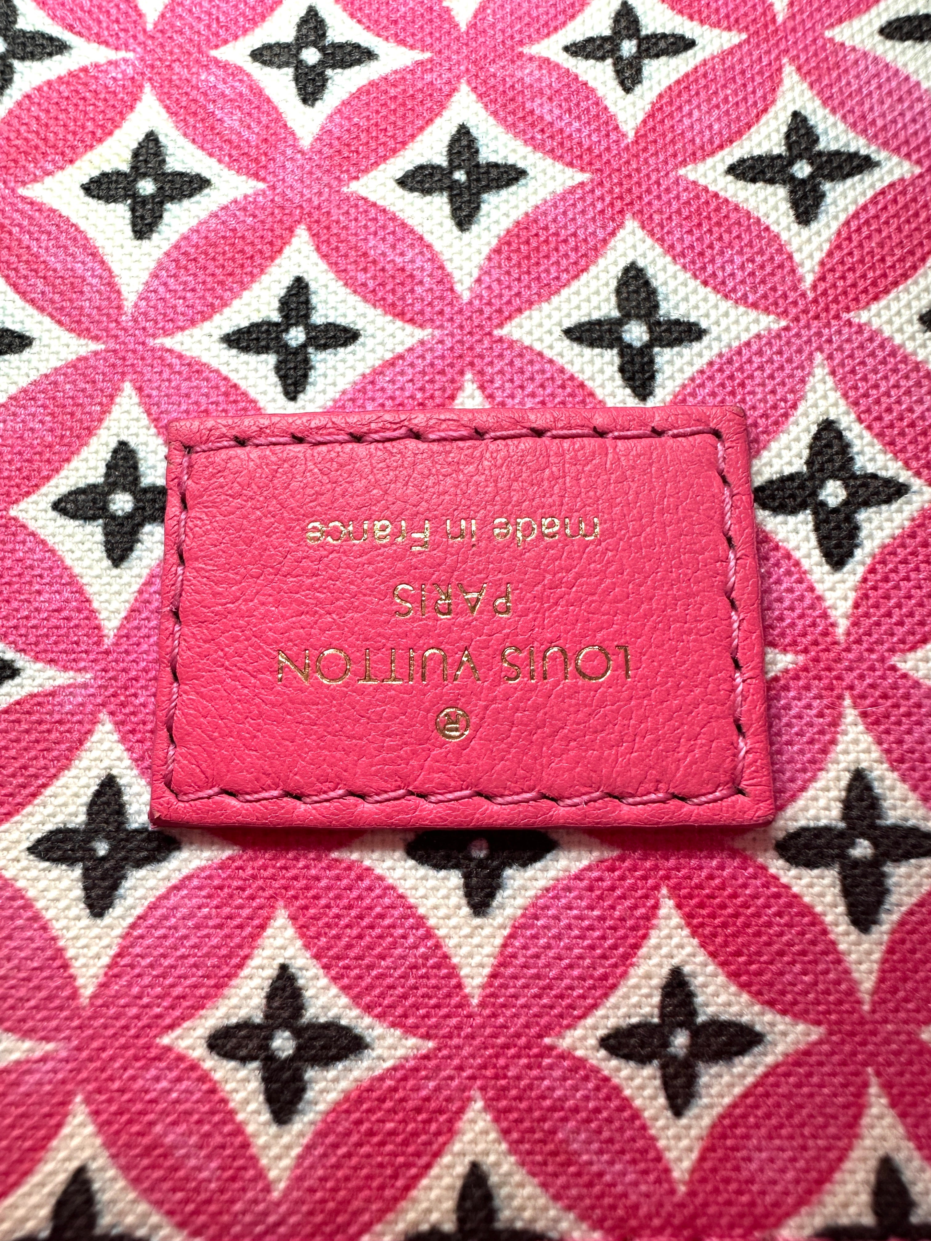 Louis Vuitton "By The Pool" Speedy Pink/White Monogram Giant Handle Bag LV2278