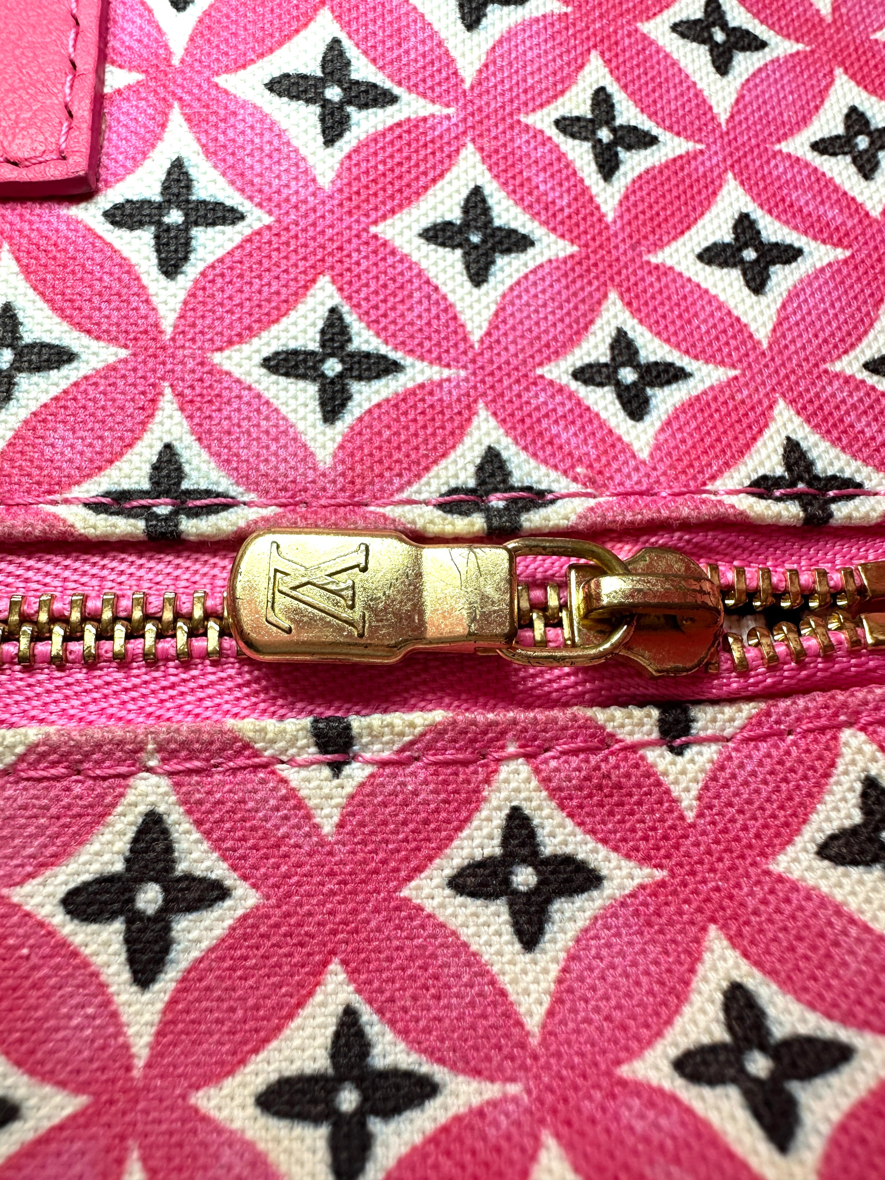 Louis Vuitton "By The Pool" Speedy Pink/White Monogram Giant Handle Bag LV2278