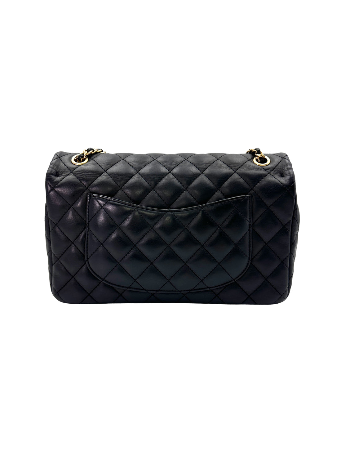 Chanel Black Quilted Leather Rock The Corner Flap Bag(24***93) CC1612