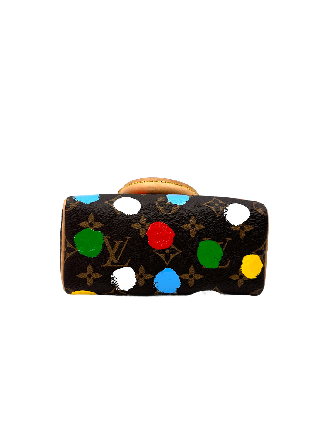 Louis Vuitton x Yayoi Kusama Nano Speedy Monogram Painted Dots Handle Bag LV2281