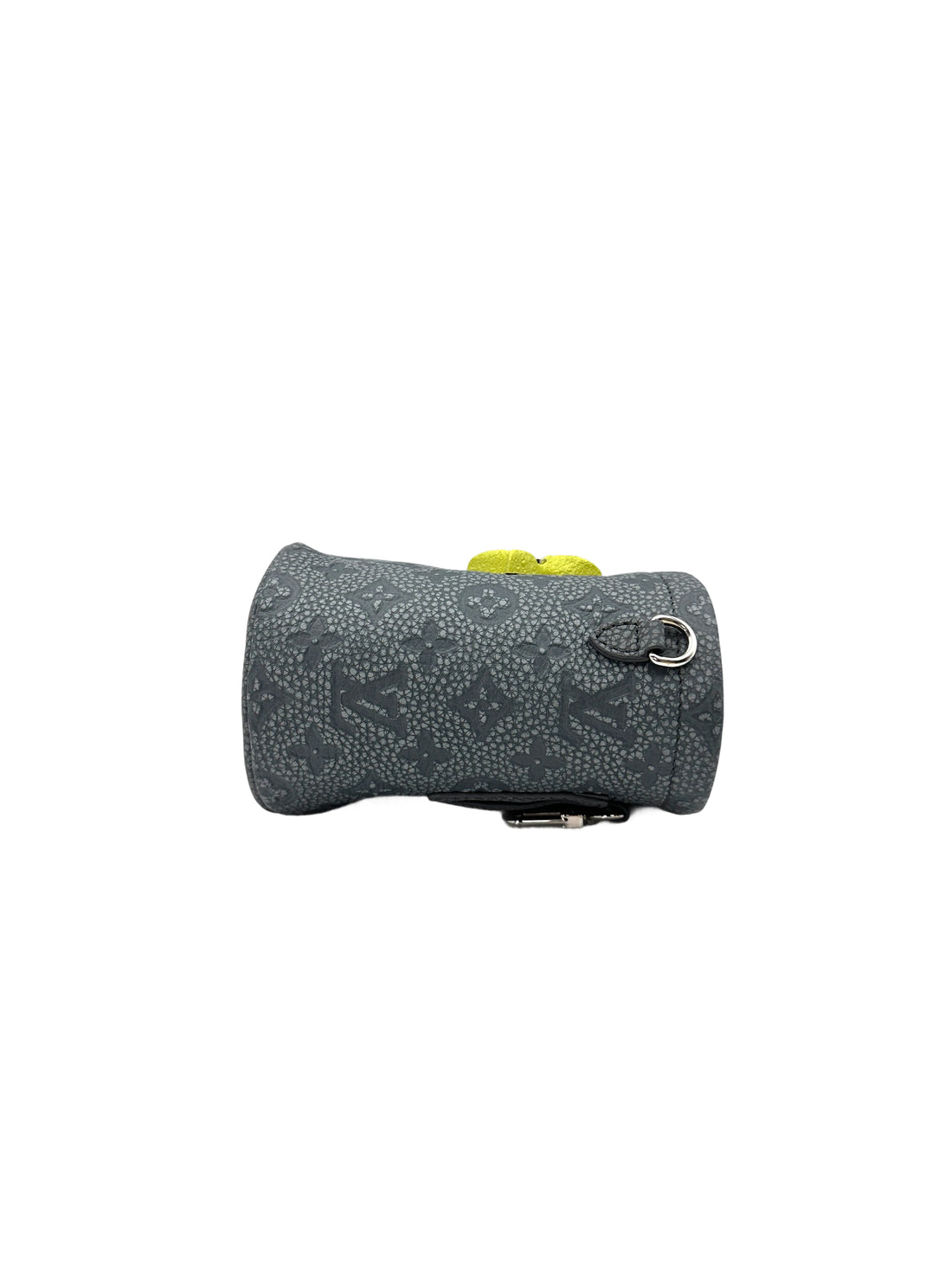 Louis Vuitton Climbing Chalk Pouch Gray Monogram Embossed Leather Bag LV2282
