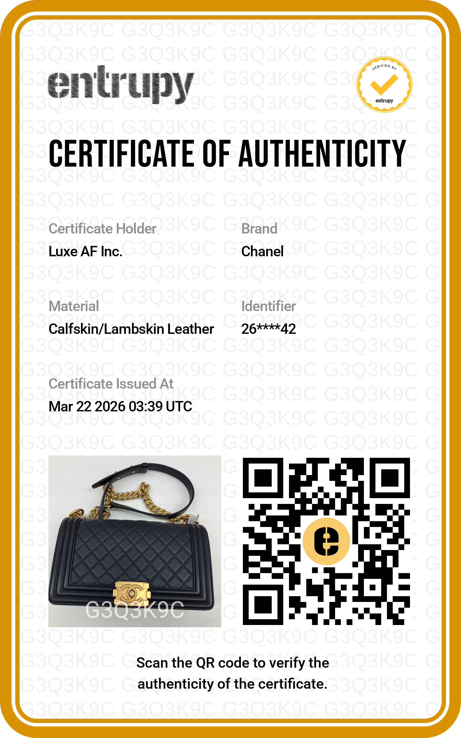 Chanel LeBoy Black Quilted Leather Flap Bag With Gold Buckle(26***42) IRIS097